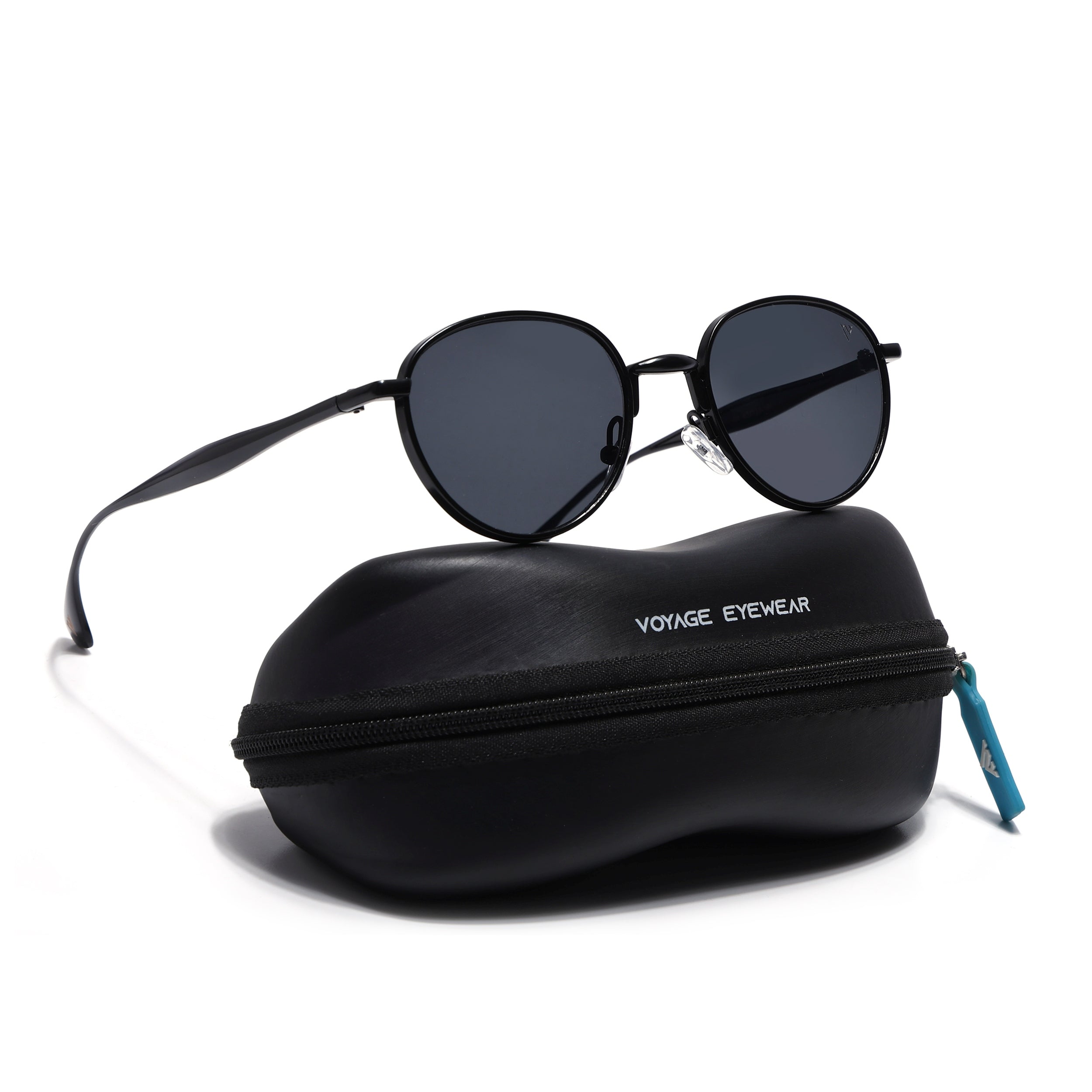 Sphere | Black Round Sunglasses | Black Lens - MG7609