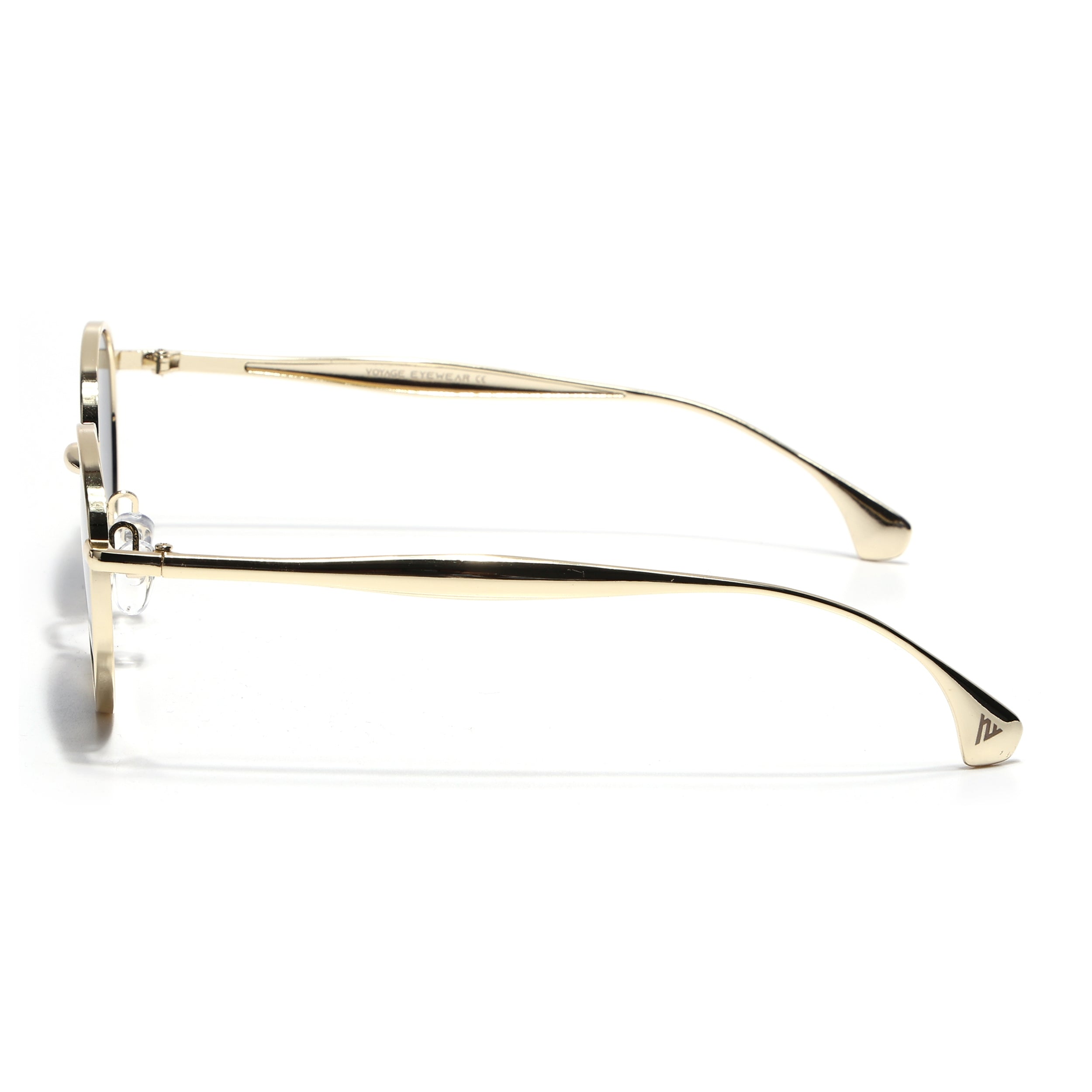 Sphere | Golden Round Sunglasses | Black Lens - MG7612