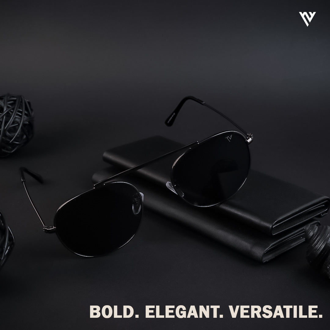 Voyage Exclusive Grey Polarized Round Sunglasses for Men & Women - PMG4139