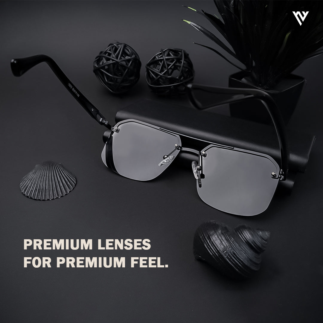 Odyssey | Black Polarized Wayfarer Sunglasses - PMG4143