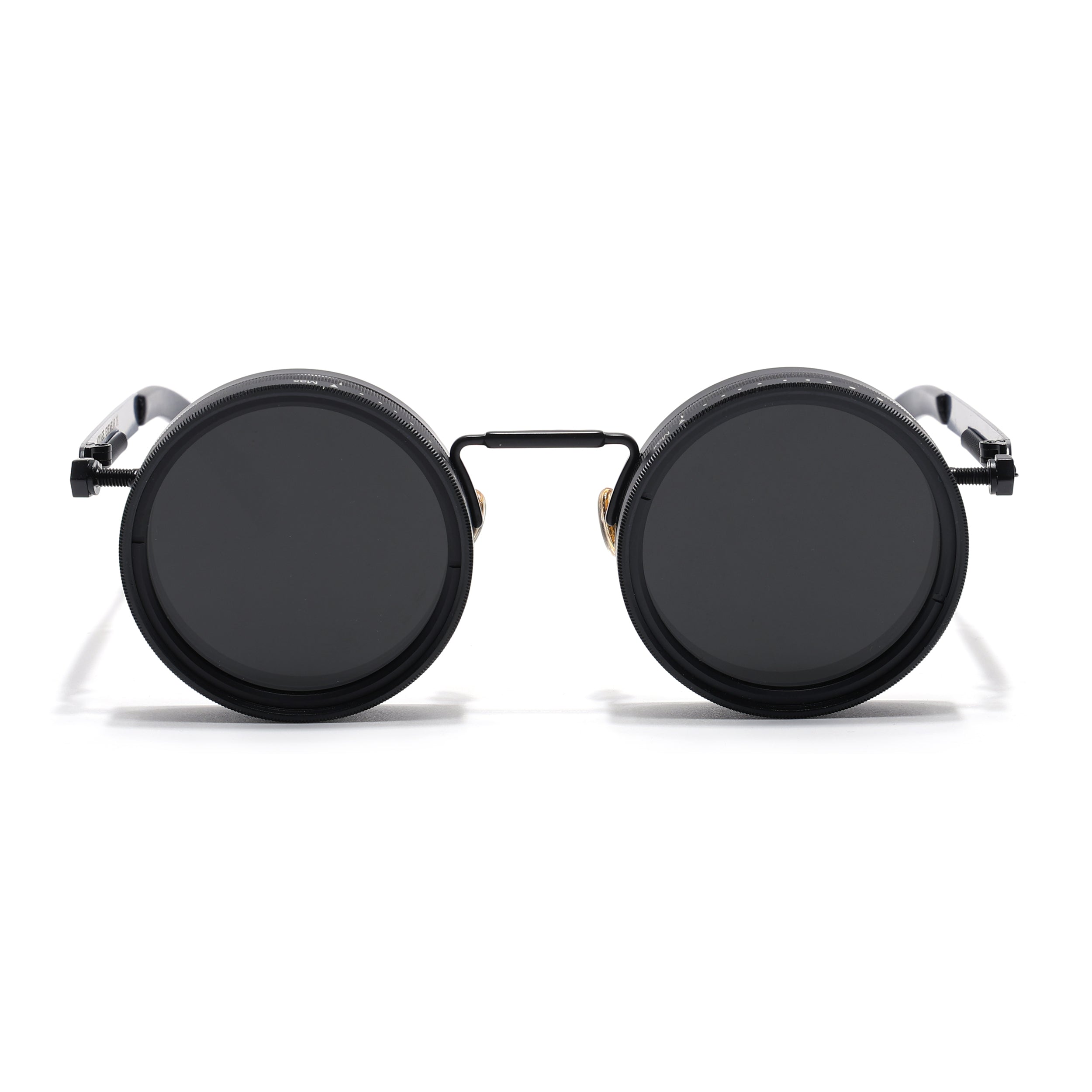 Transformer | Round Polarized Sunglasses | Black Frame - PMG6841