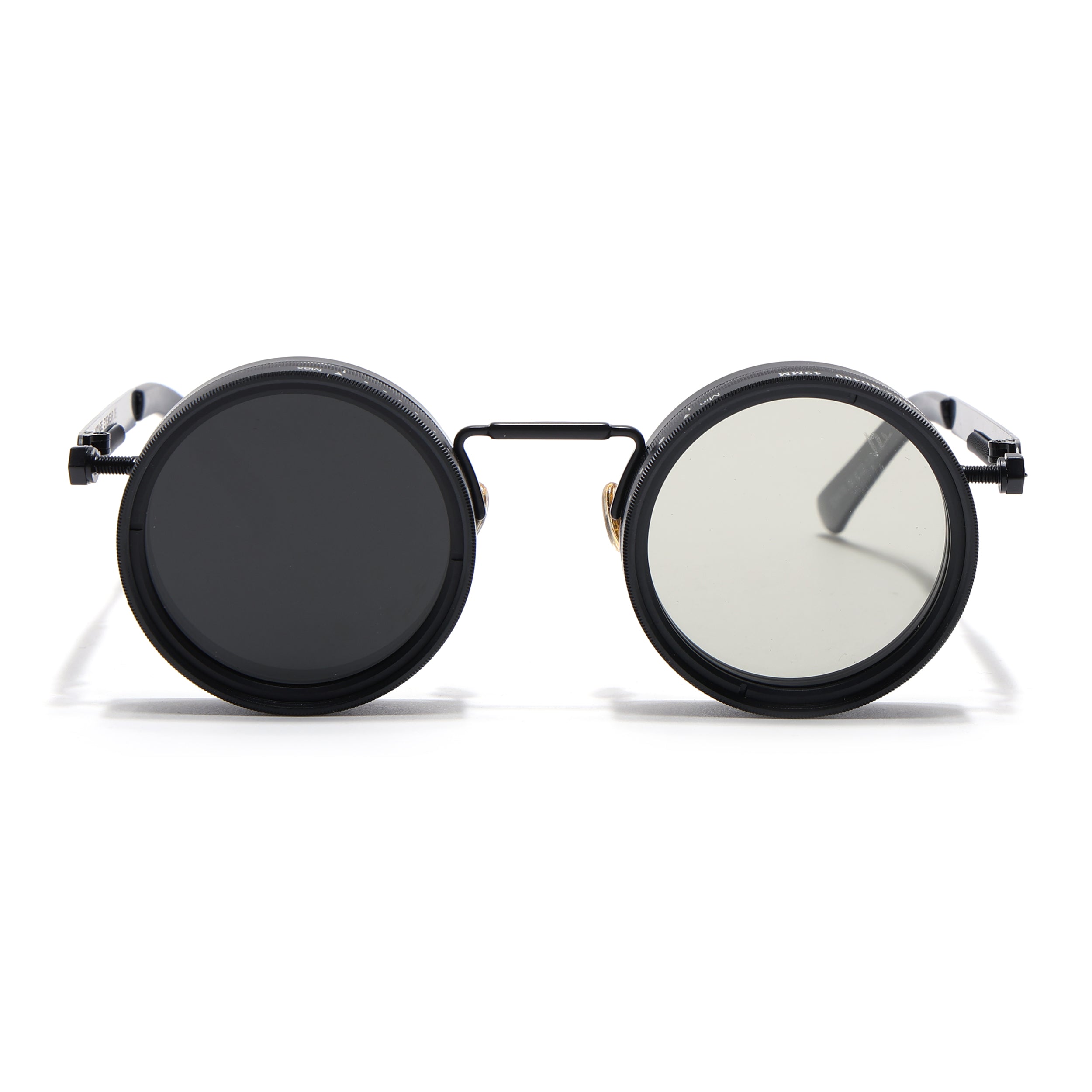 Transformer | Round Polarized Sunglasses | Black Frame - PMG6841
