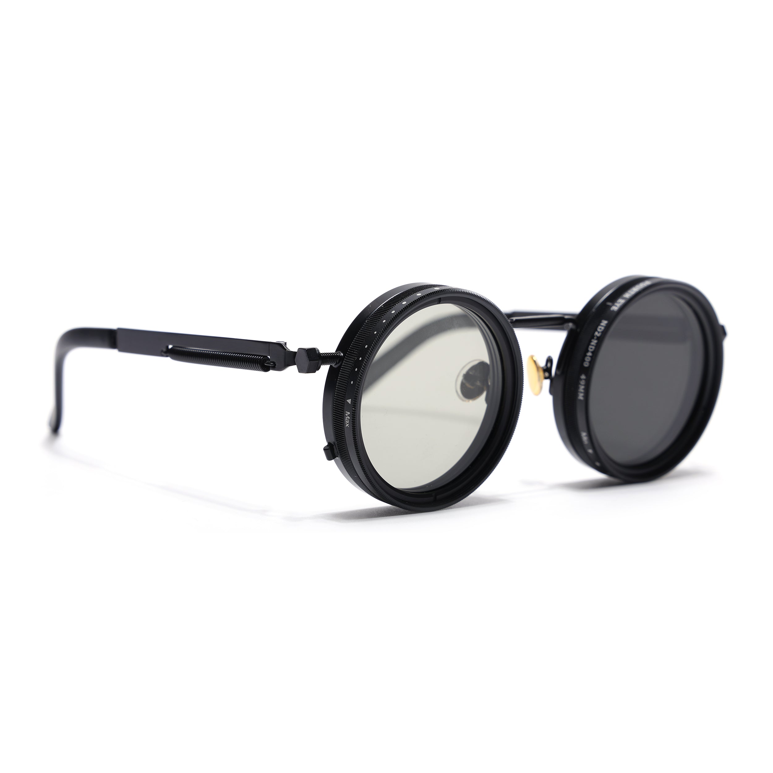 Transformer | Round Polarized Sunglasses | Black Frame - PMG6841
