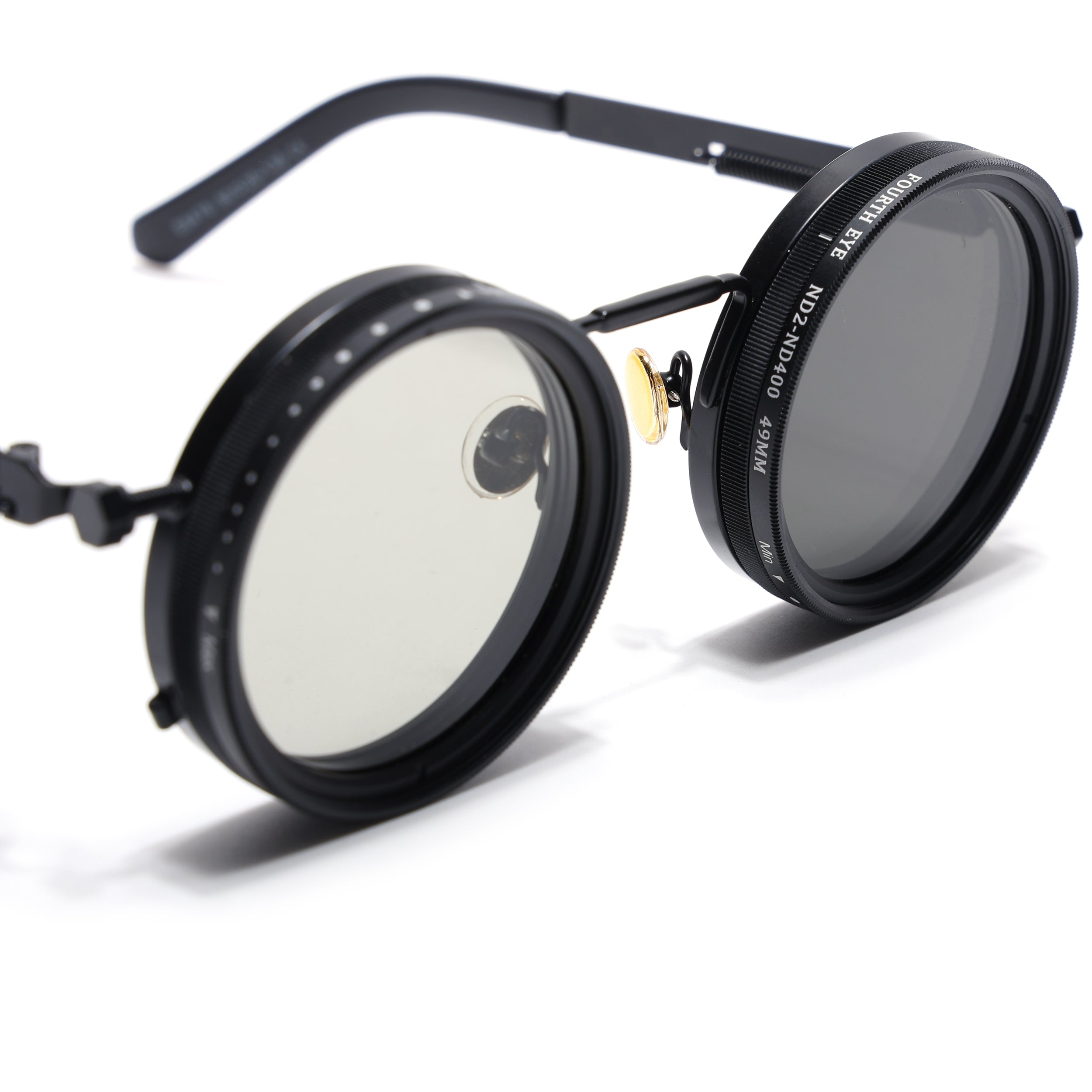 Transformer | Round Polarized Sunglasses | Black Frame - PMG6841