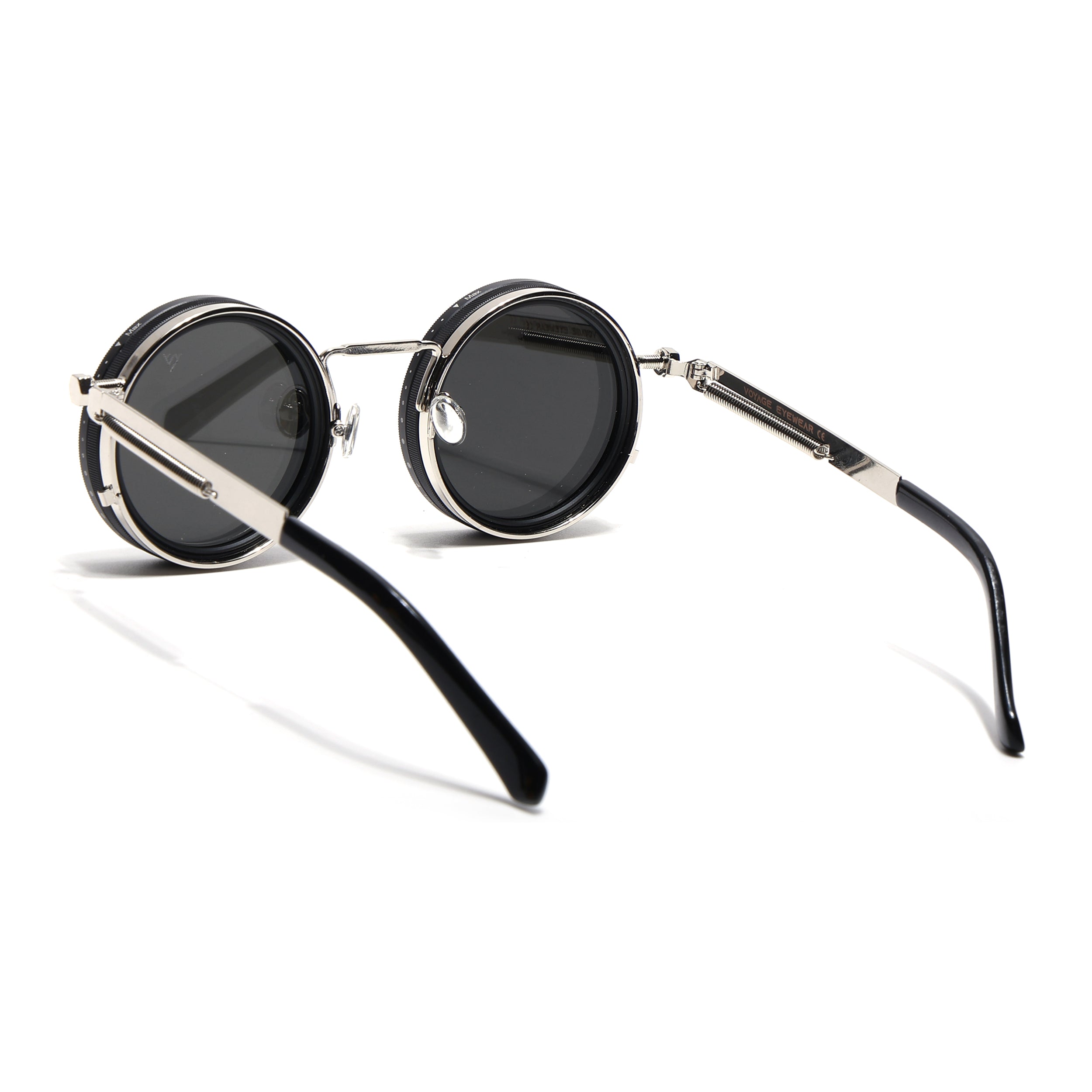 Transformer | Round Polarized Sunglasses | Silver Frame - PMG6842