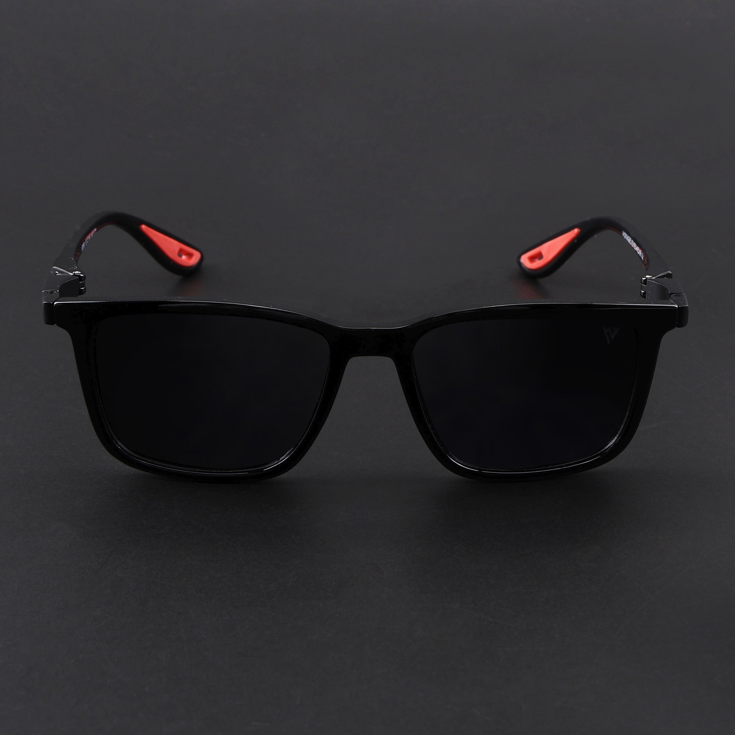 Beast | Shine Black Polarized Square Sunglasses | PMG6633