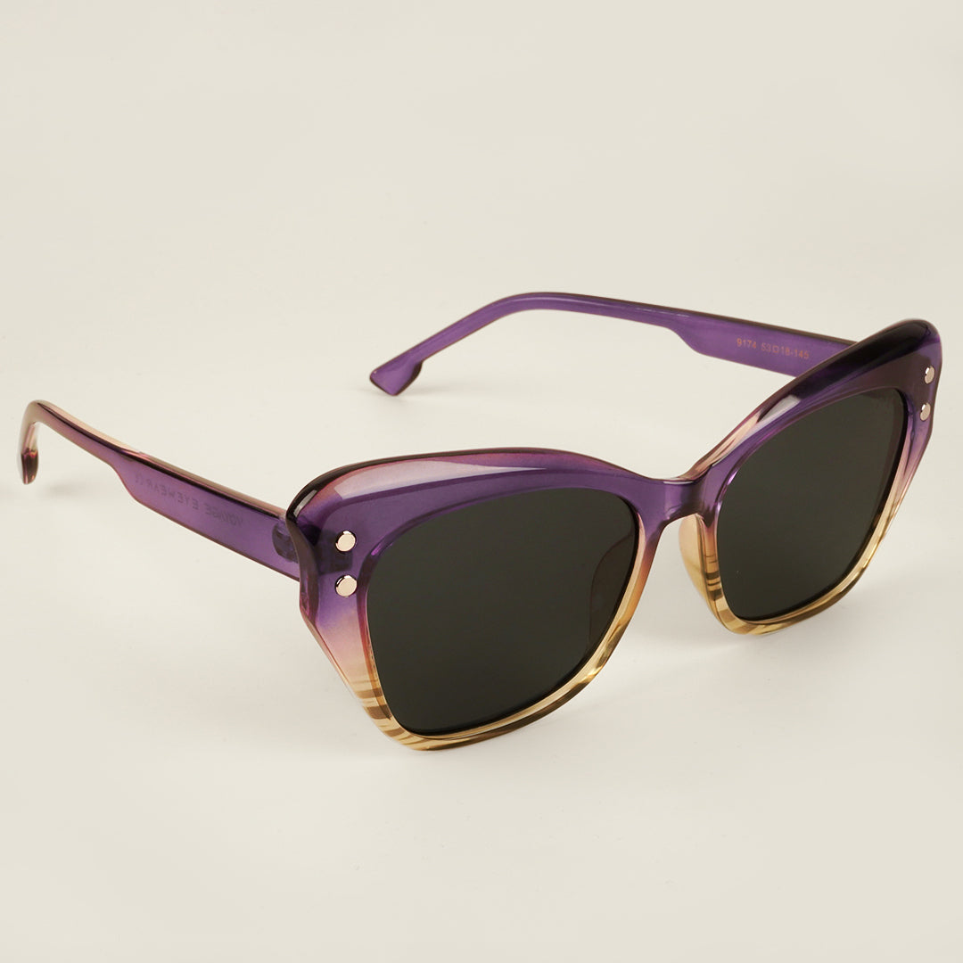 Voyage Olive Cateye Sunglasses for Women (9174MG4111)