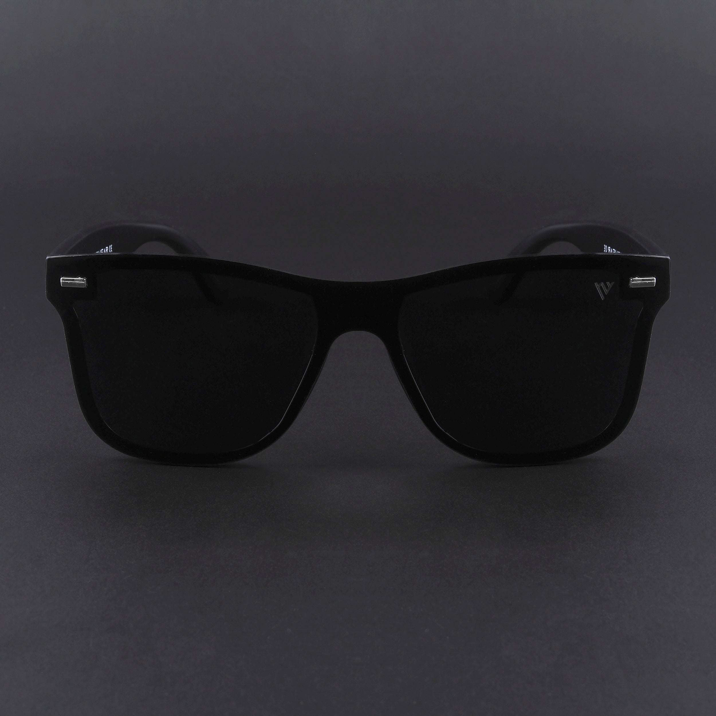 Mooze | Shine Black Polarized Wayfarer Sunglasses | PMG3979