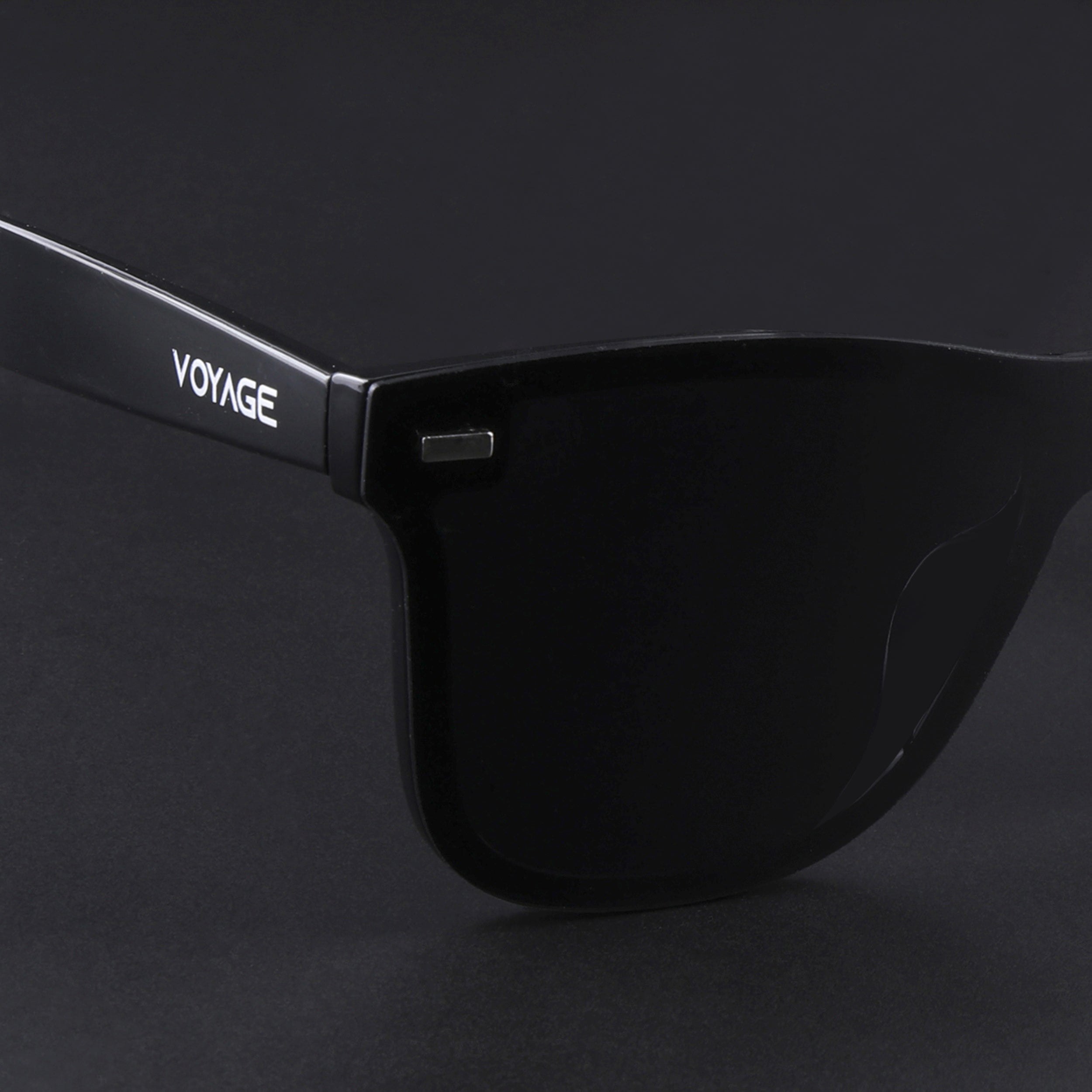 Mooze | Shine Black Polarized Wayfarer Sunglasses | PMG3979