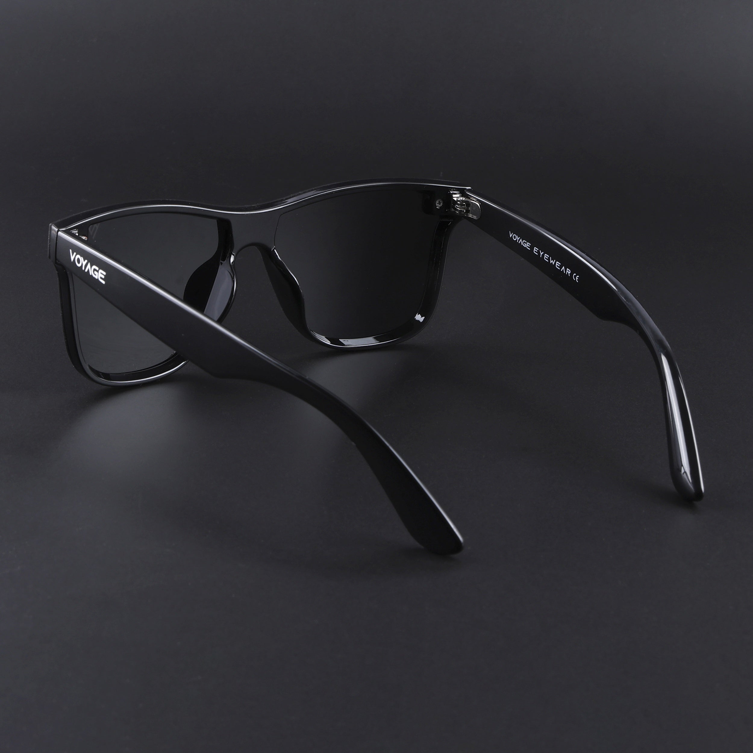 Mooze | Shine Black Polarized Wayfarer Sunglasses | PMG3979
