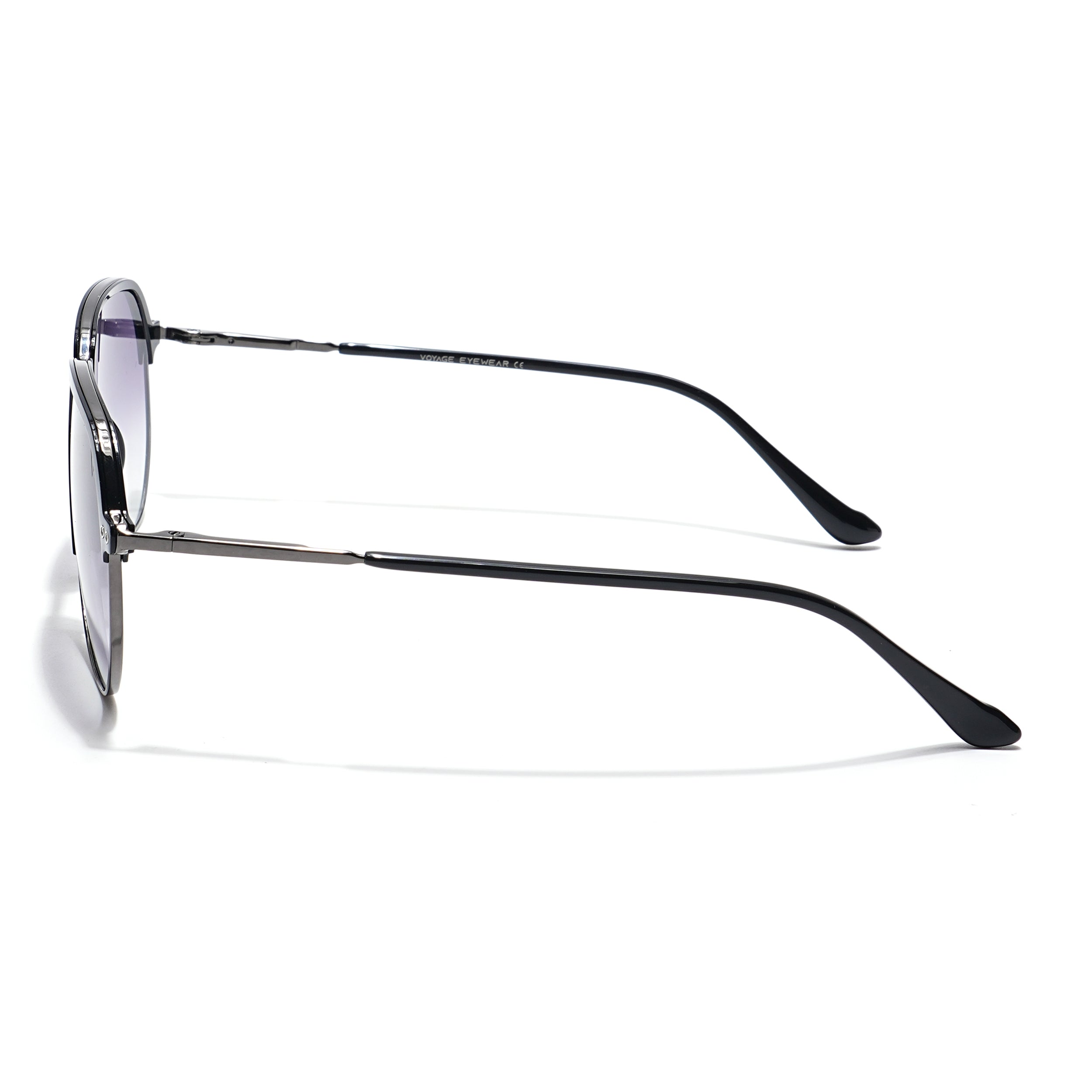 Voyage Select Aviator Sunglasses (Grey & Clear Lens | Black & Grey Frame - SLMG6119)