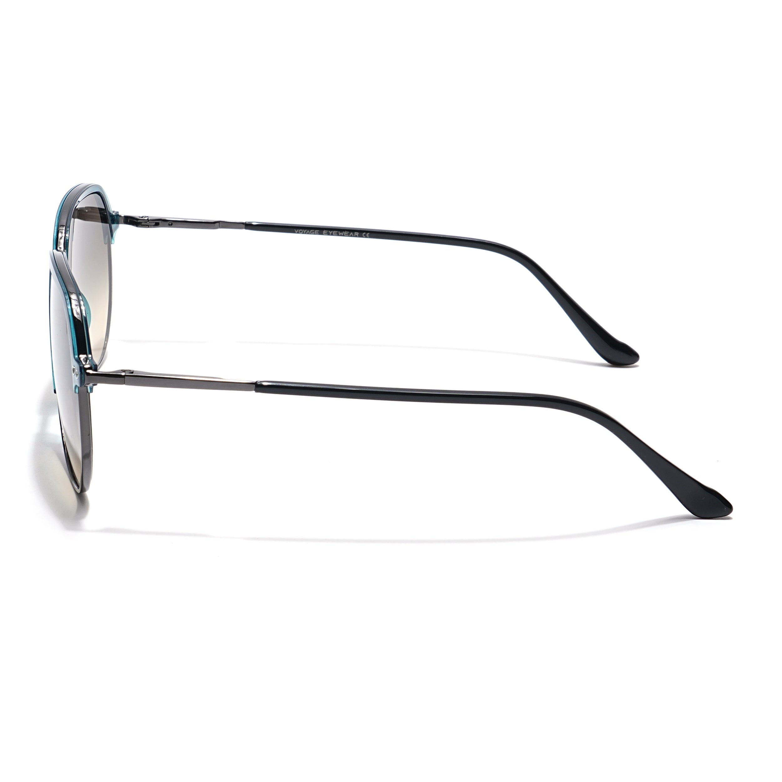 Voyage Select Aviator Sunglasses (Grey & Light Brown Lens | Blue & Grey Frame - SLMG6120)