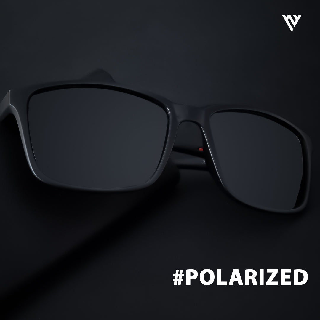 Voyage Exclusive Wayfarer Matt Black Polarized Wayfarer Sunglasses for Men & Women - PMG3963