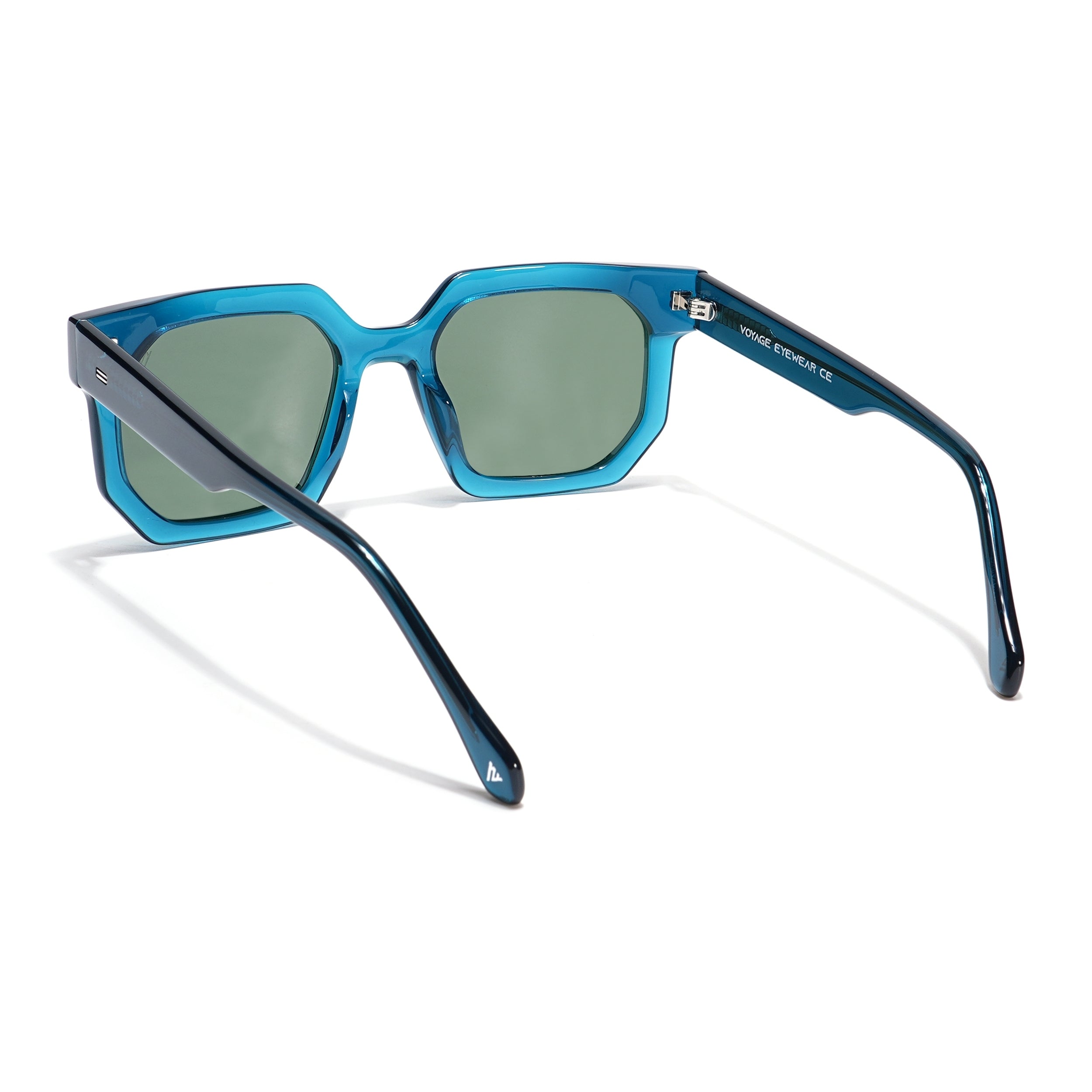 Voyage Select Wayfarer Sunglasses (Green Lens | Blue Frame - SLPMG5871)