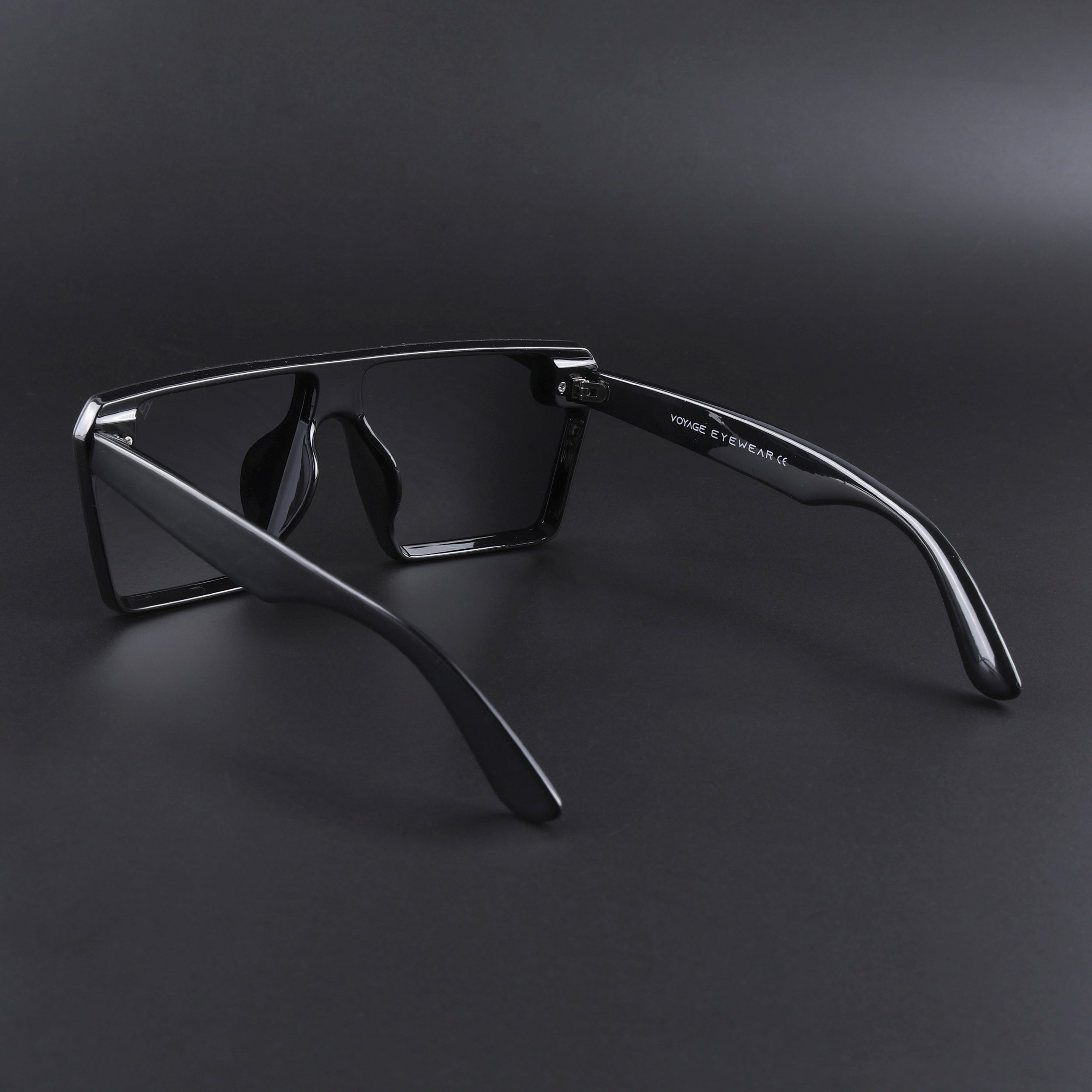 illume | Shine Black Polarized Wayfarer Sunglasses - PMG3970