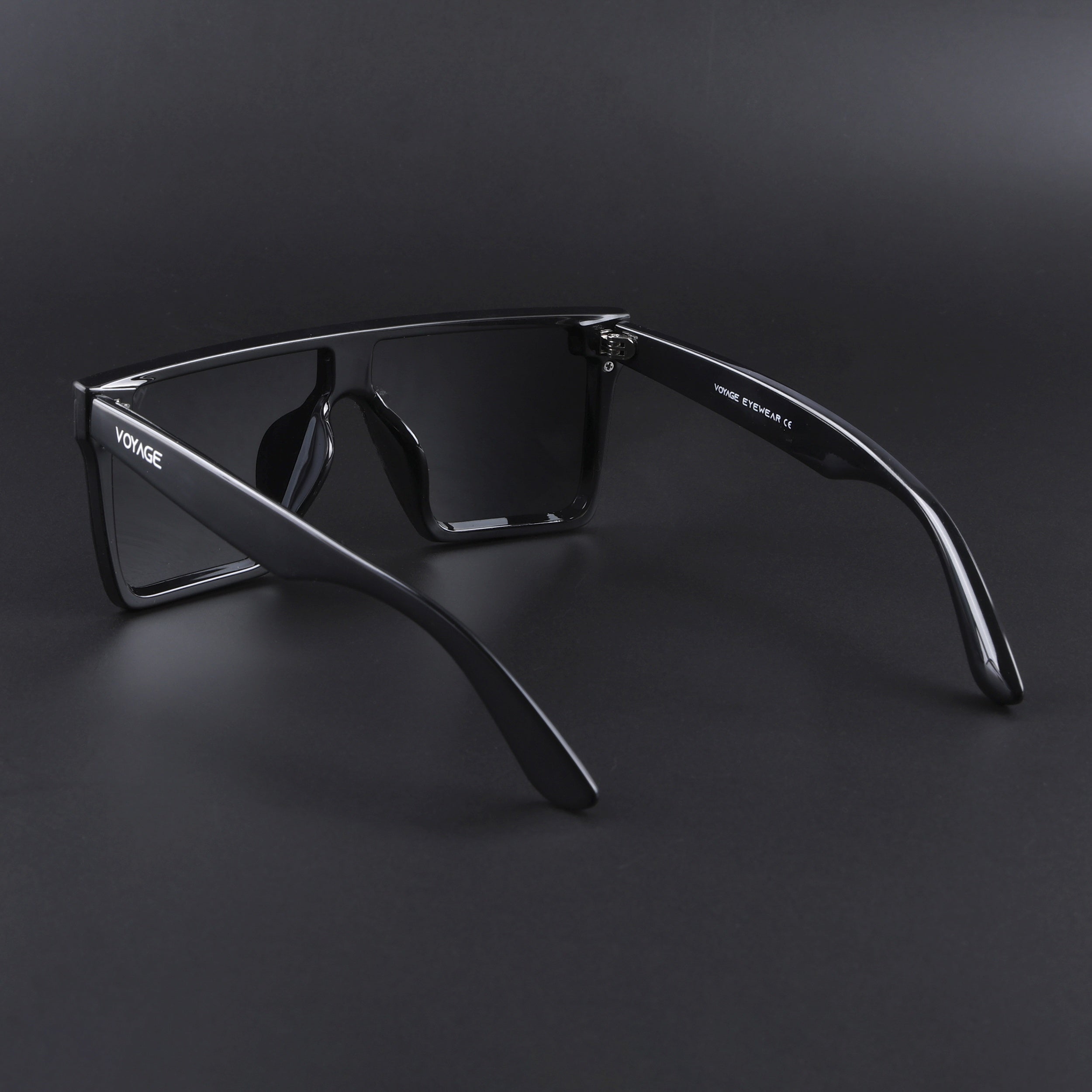 Rover | Black Polarized Wayfarer Sunglasses - PMG4574