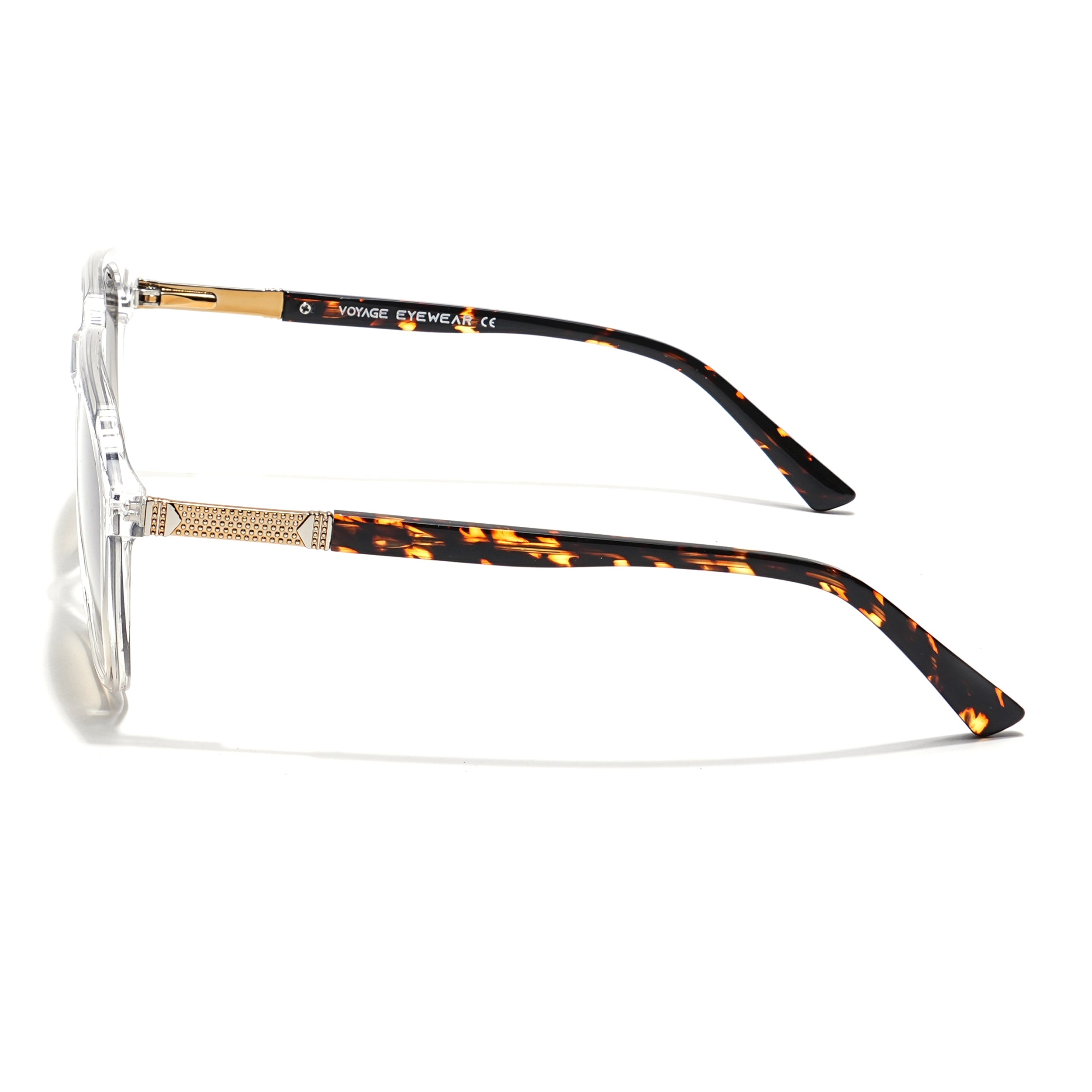 Voyage Select Square Sunglasses (Grey & Light Brown Lens | Transparent Frame - SLMG6126)