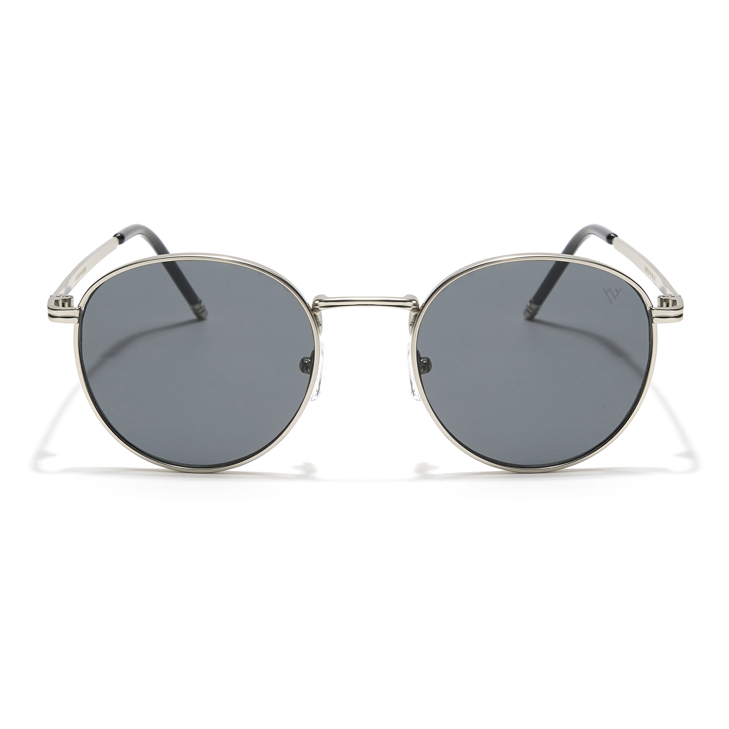 Sylis | Round Black Silver Sunglasses MG3622
