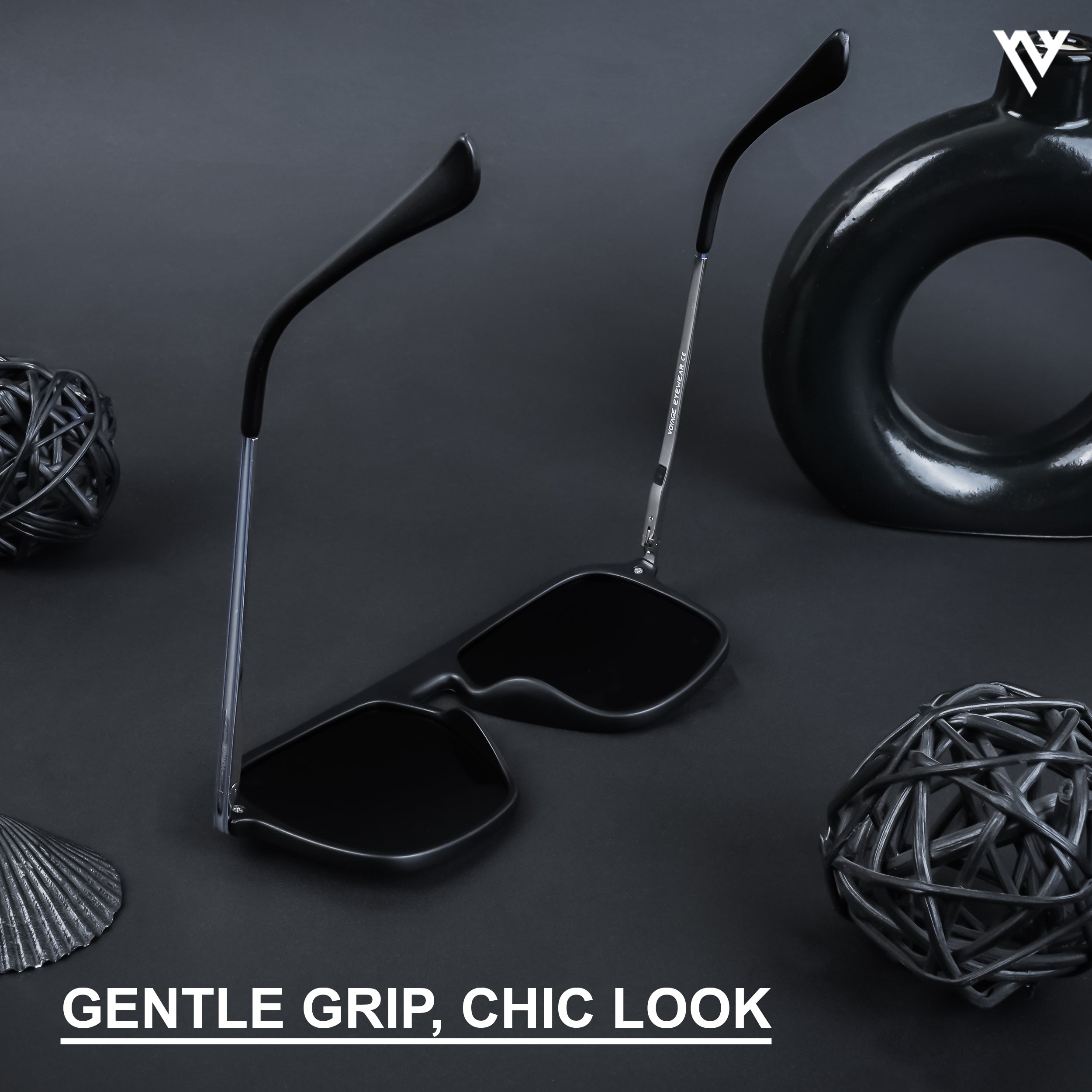Voyage Exclusive Purple & Clear Polarized Wayfarer Sunglasses for Men & Women - PMG4577
