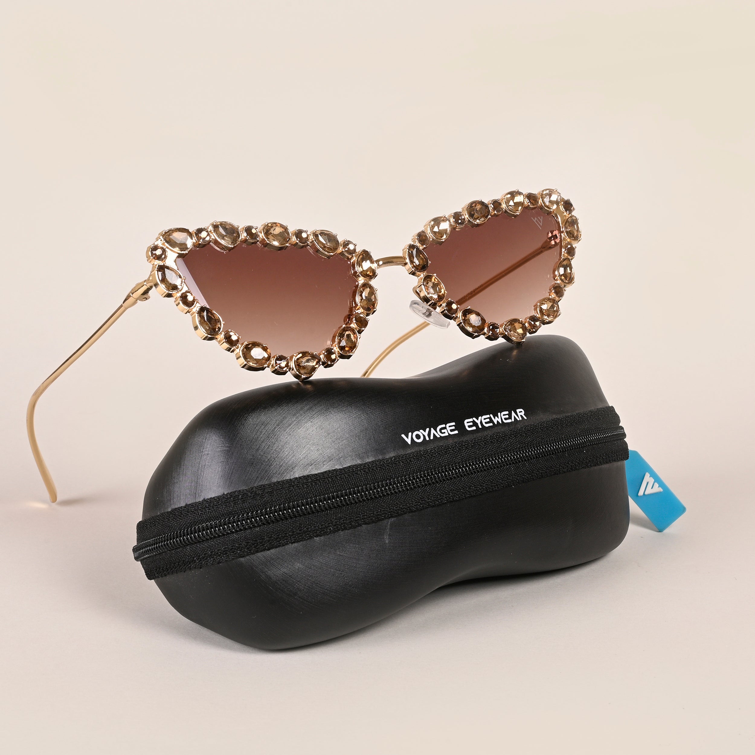 Voyage Brown Cateye Sunglasses for Women (3562MG4128)
