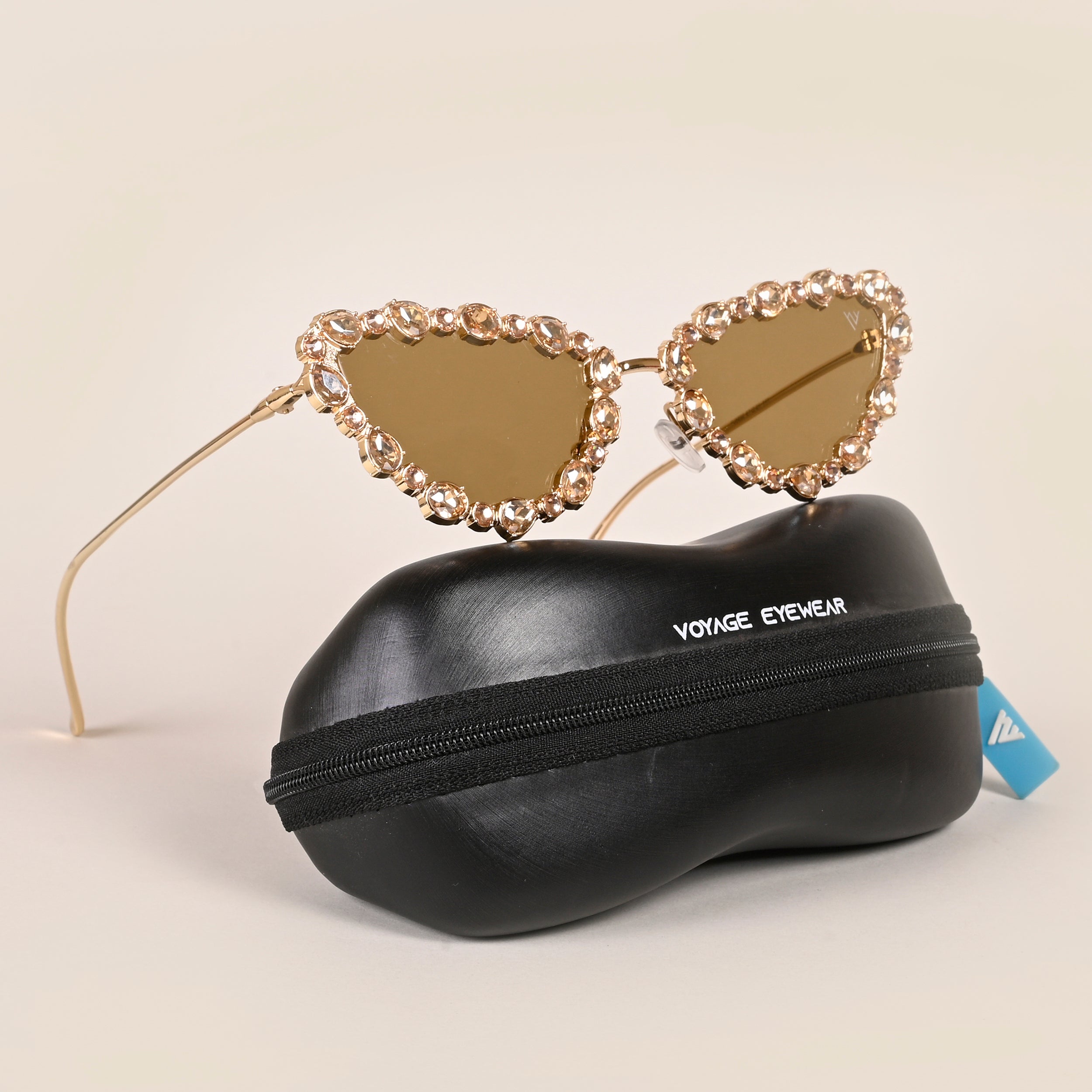 Voyage Brown Cateye Sunglasses for Women (3562MG4130)