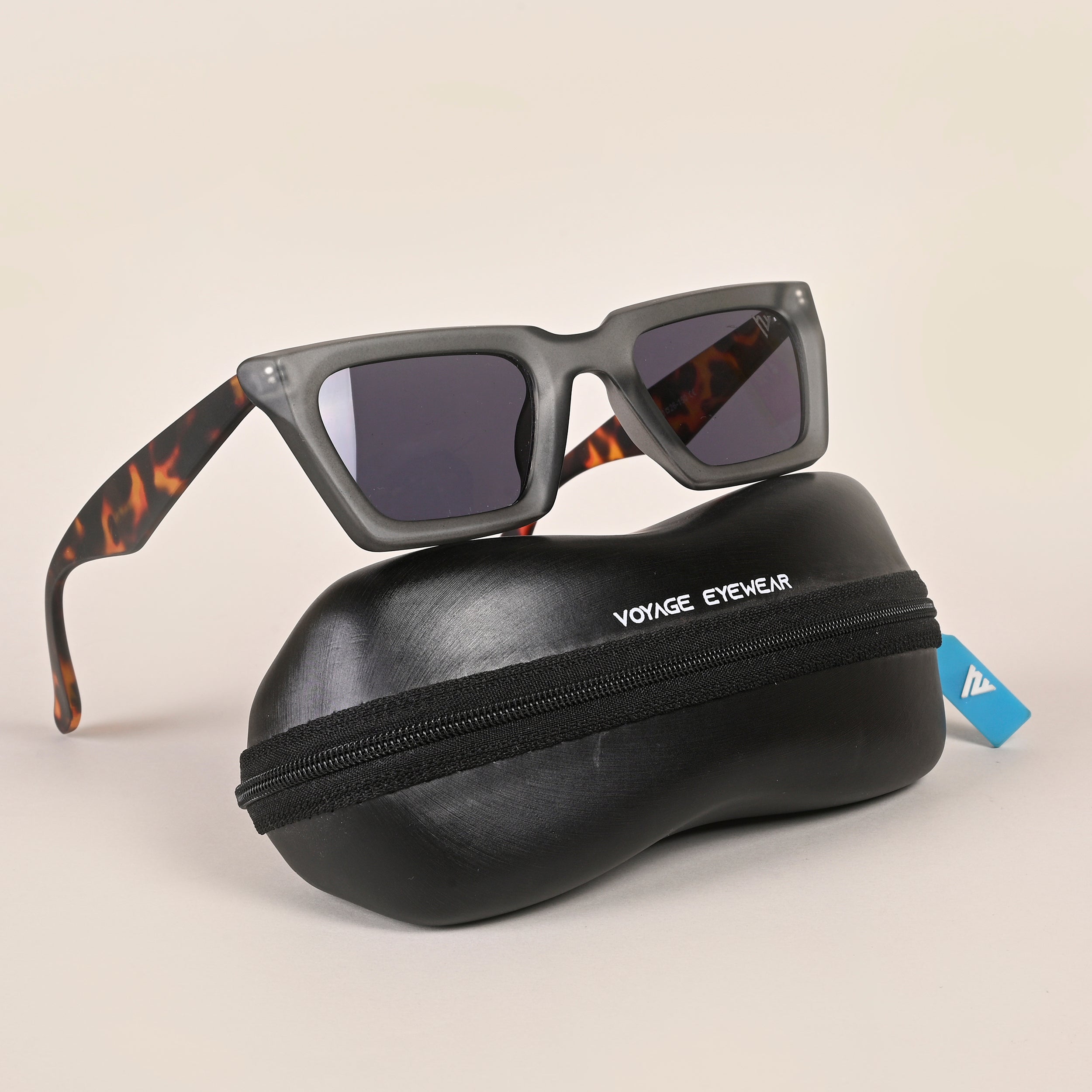Voyage Black Wayfarer Sunglasses for Men & Women (86632MG4124)