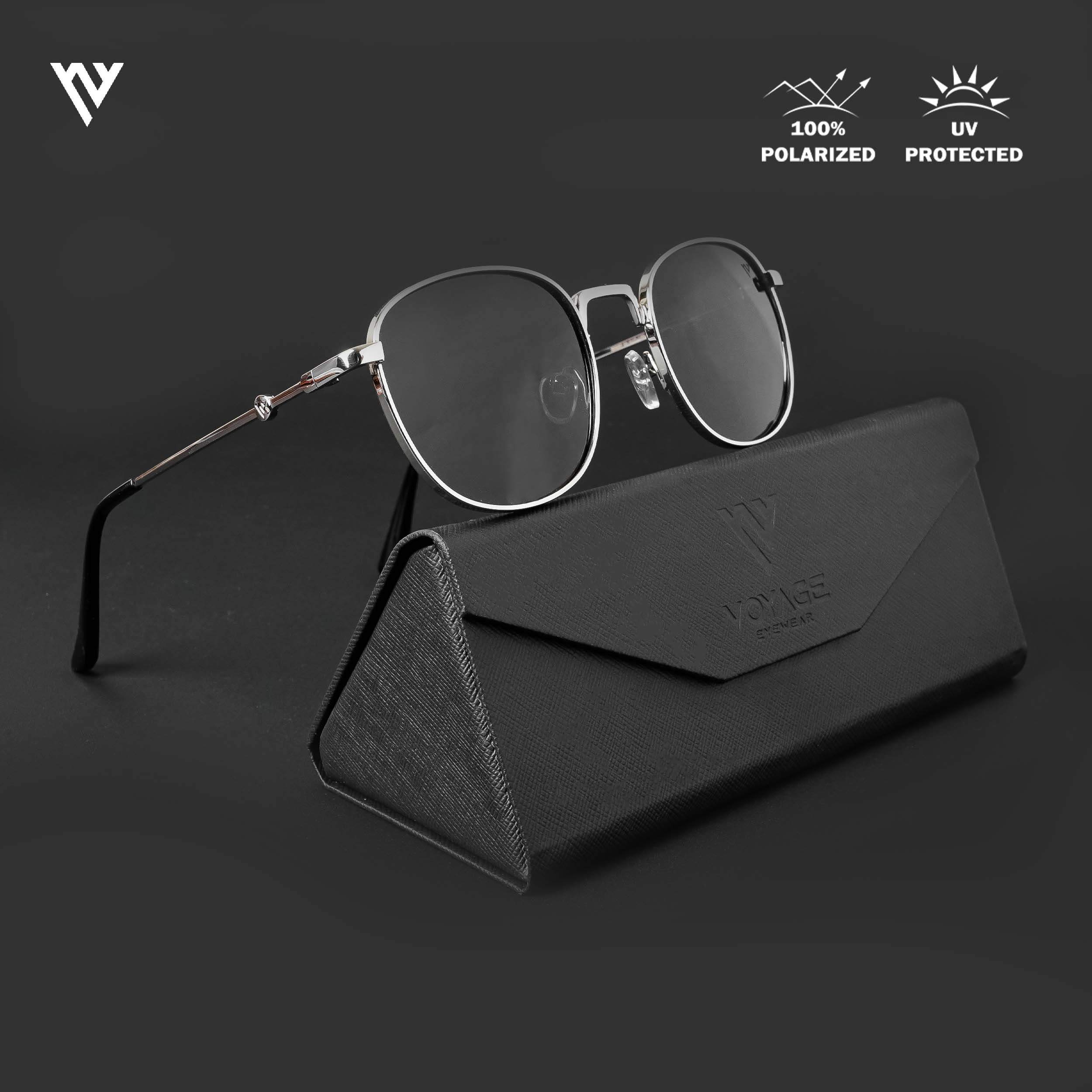 OG 2.0 | Black & Silver Polarized Round Sunglasses | PMG4112