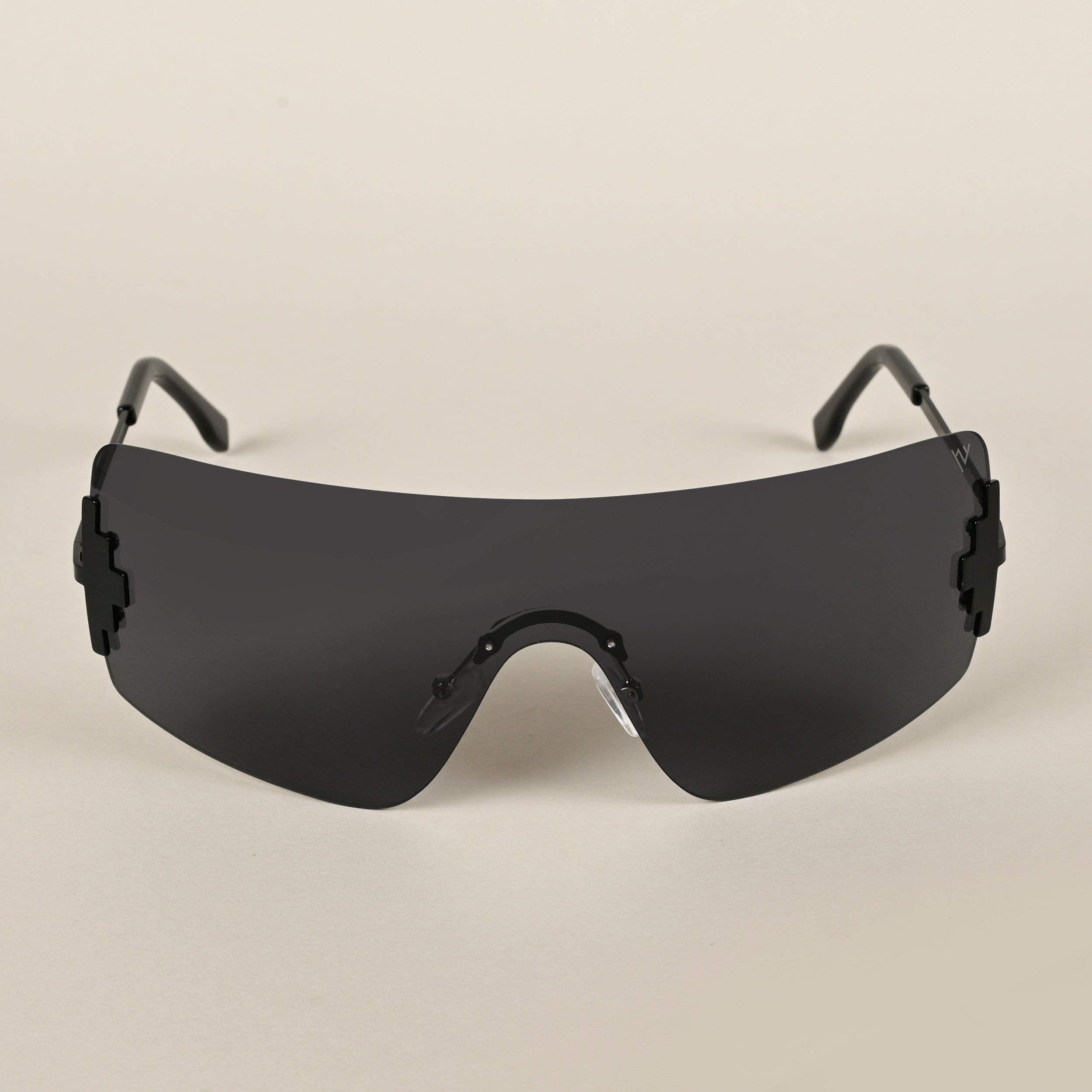 Voyage Black Wrap Around Sunglasses for Men & Women (3568MG4115)