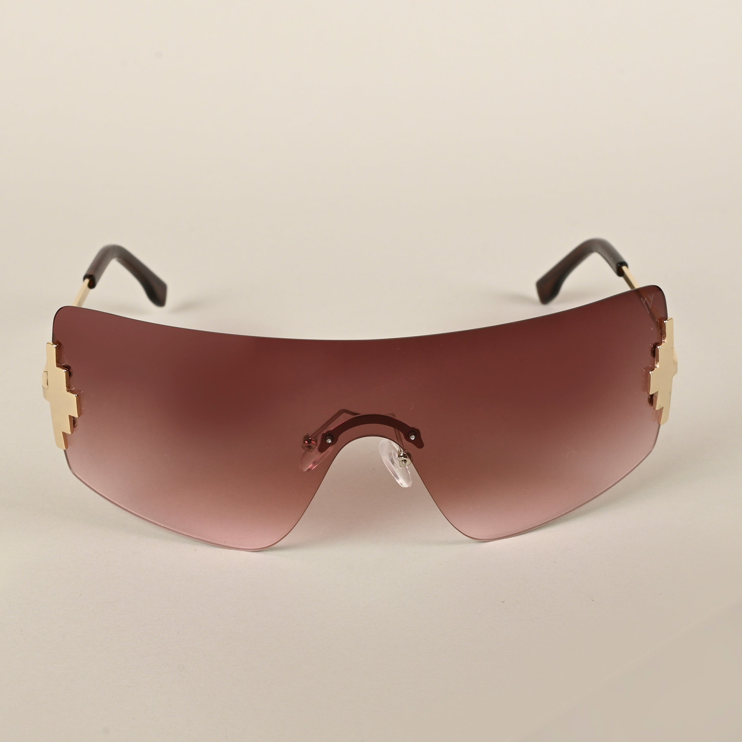 Voyage Brown Wrap Around Sunglasses for Men & Women - MG4120