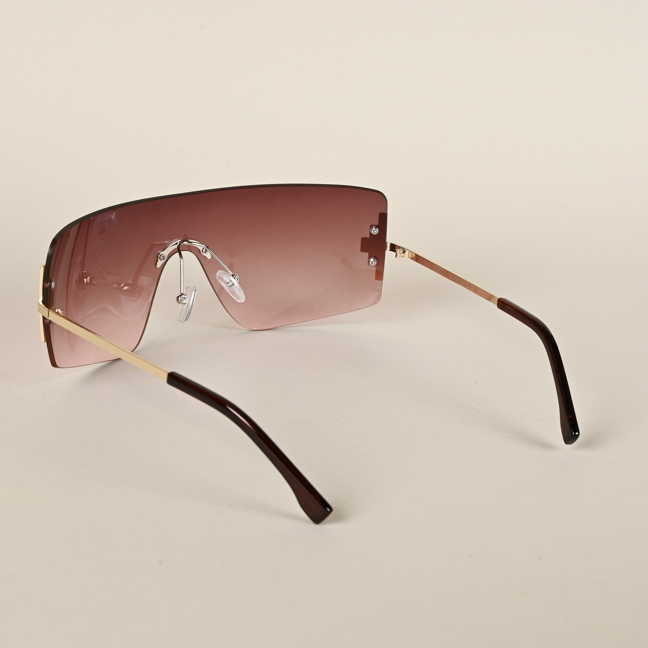 Voyage Brown Wrap Around Sunglasses for Men & Women (3568MG4120)