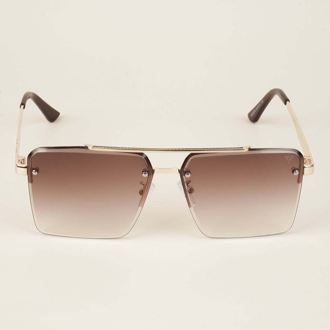 Voyage Brown & Clear Wayfarer Sunglasses for Men & Women - MG4161