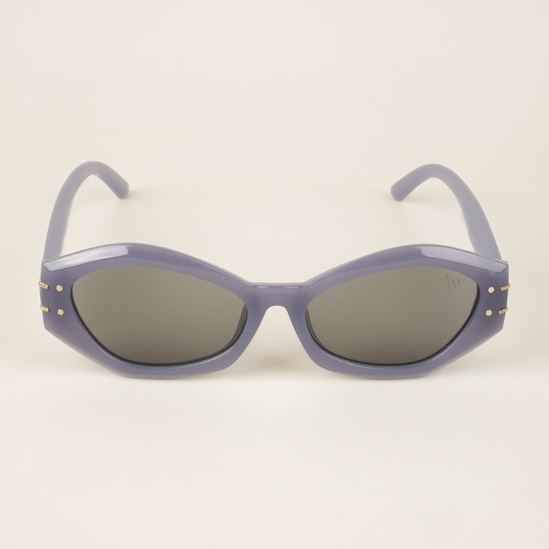 Voyage Grey Oval Sunglasses for Women (2312MG4171)