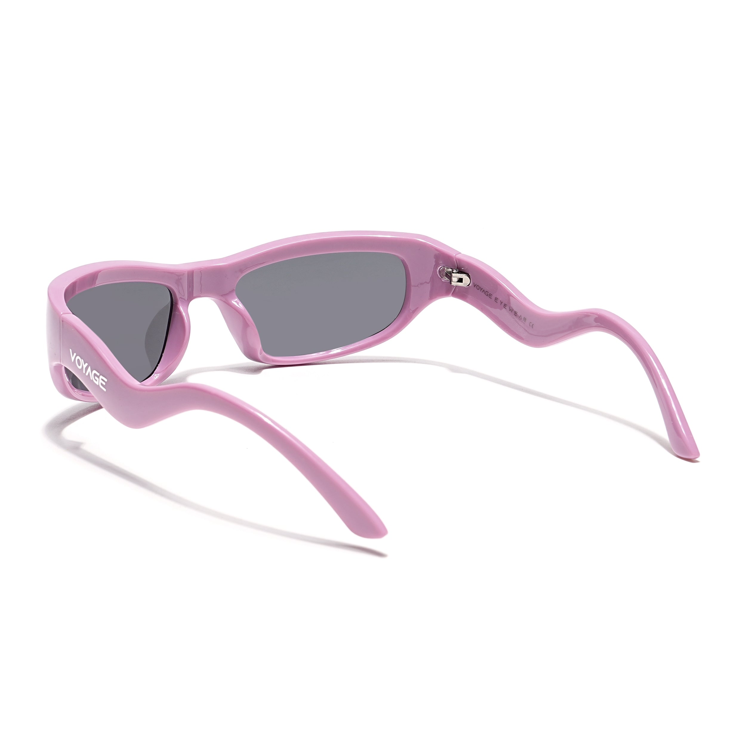 Wrap Around Sunglasses (Black Lens | Voilet Frame - MG5557)