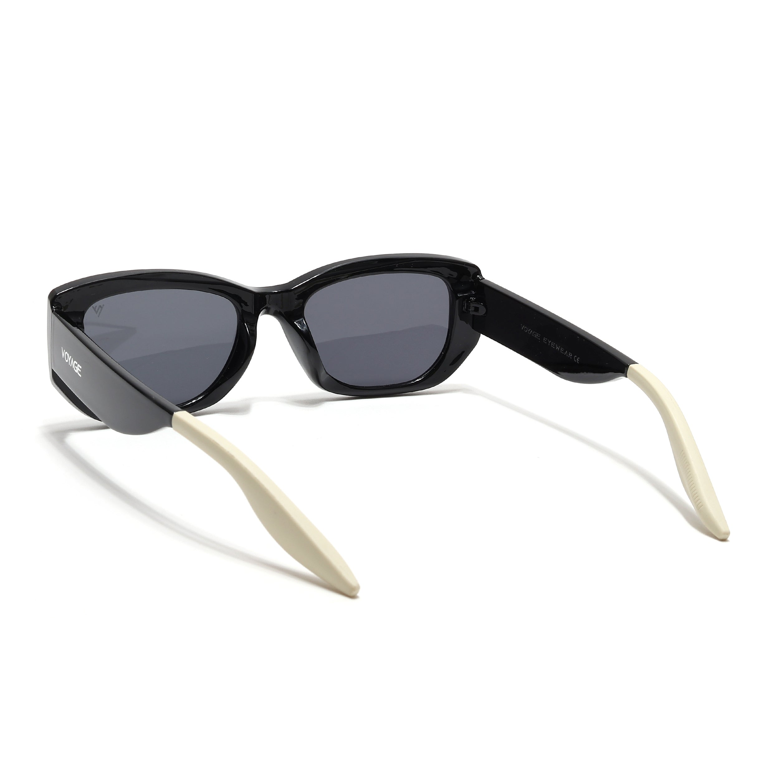Cosmos | Black Rectangle Sunglasses | Black Lens - MG6569