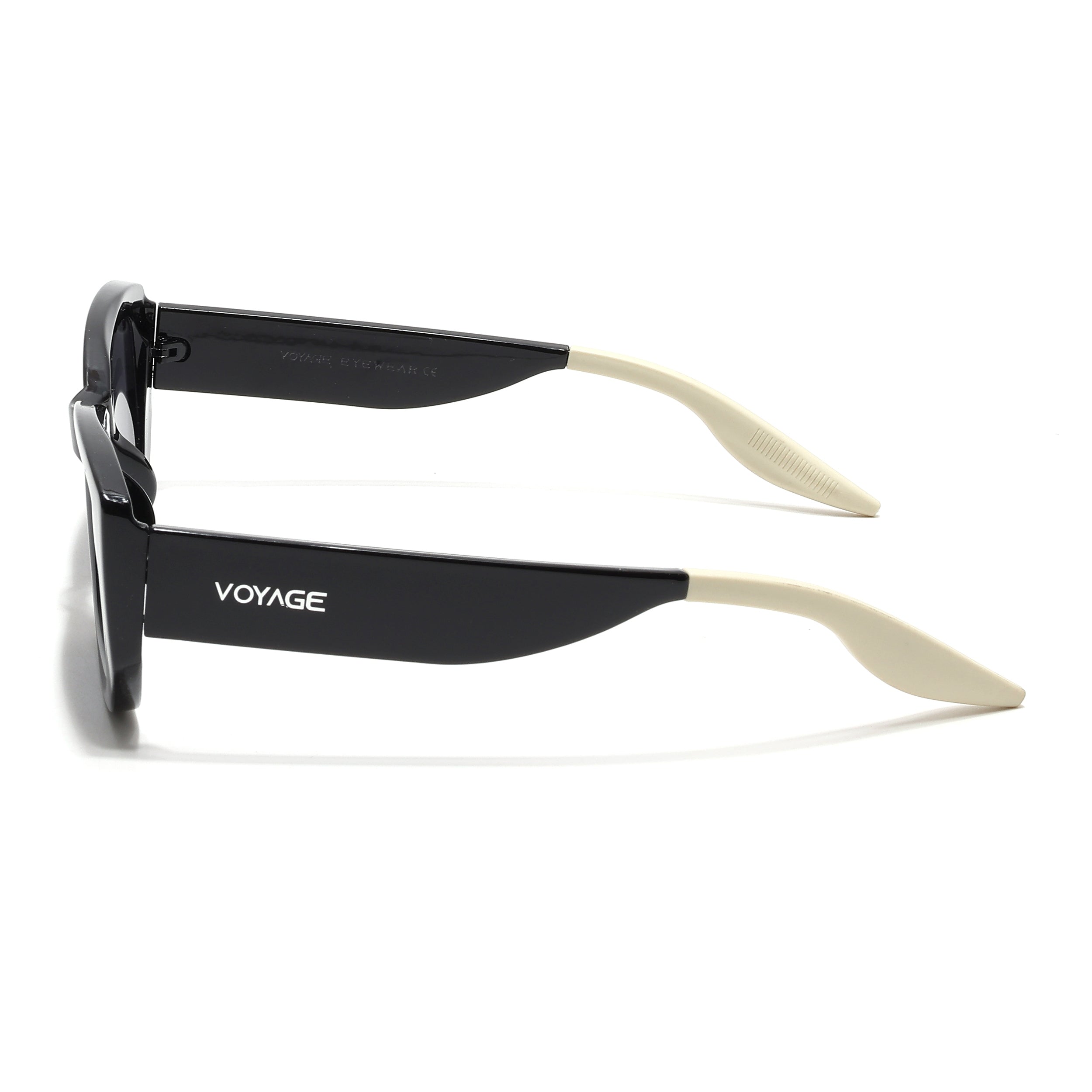Cosmos | Black Rectangle Sunglasses | Black Lens - MG6569
