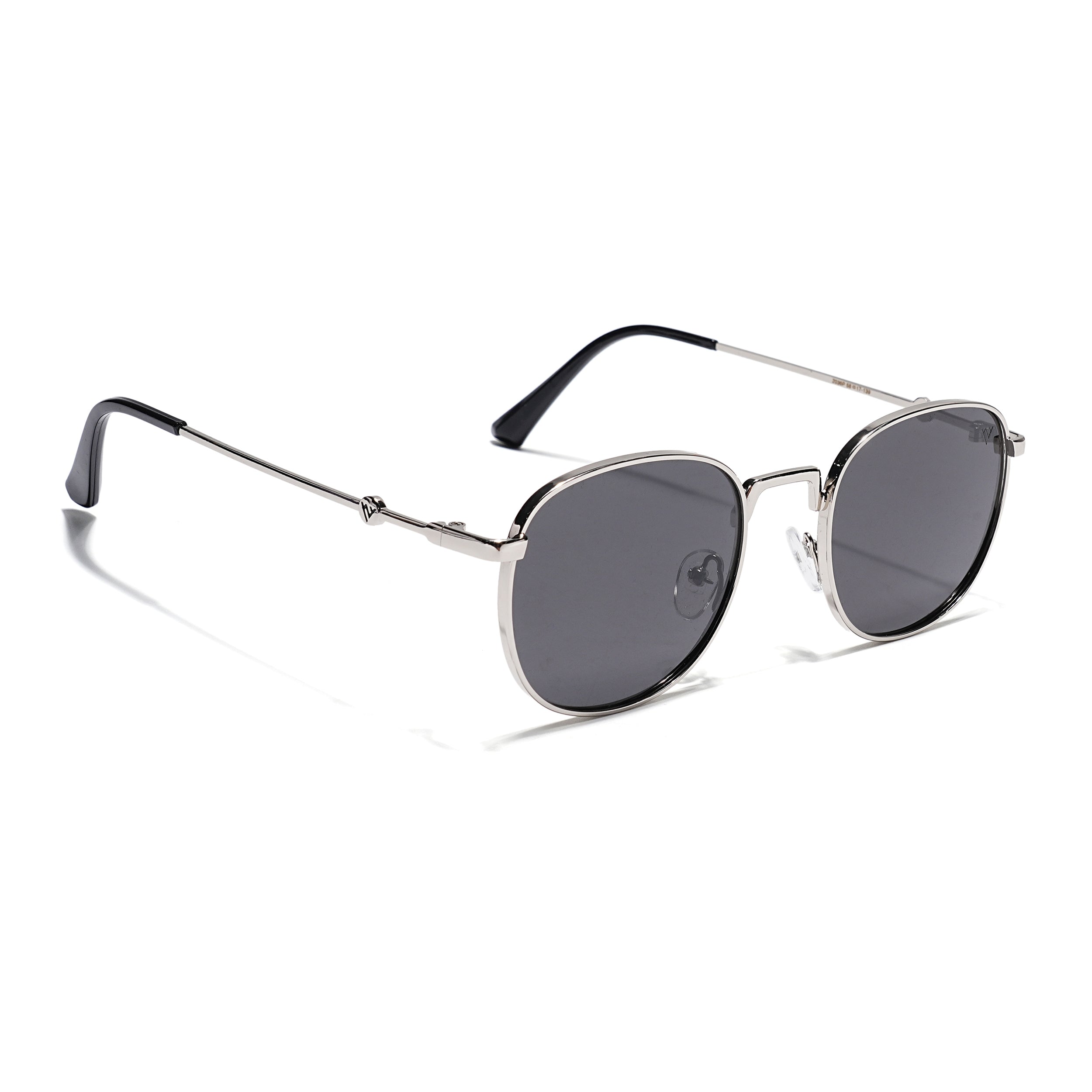 OG 2.0 | Black & Silver Polarized Round Sunglasses | PMG4112