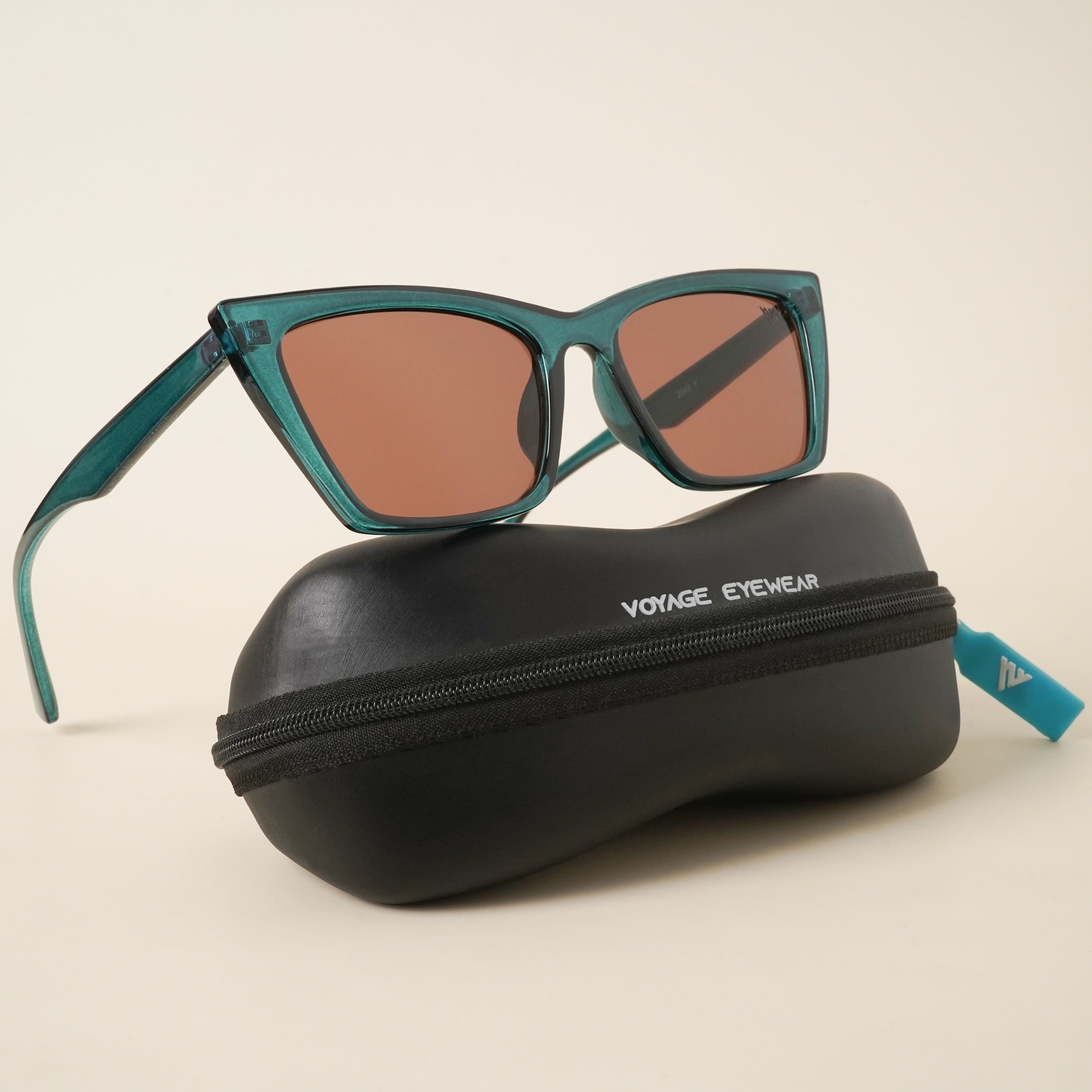 Voyage Brown Cateye Sunglasses for Women (2048MG3992)
