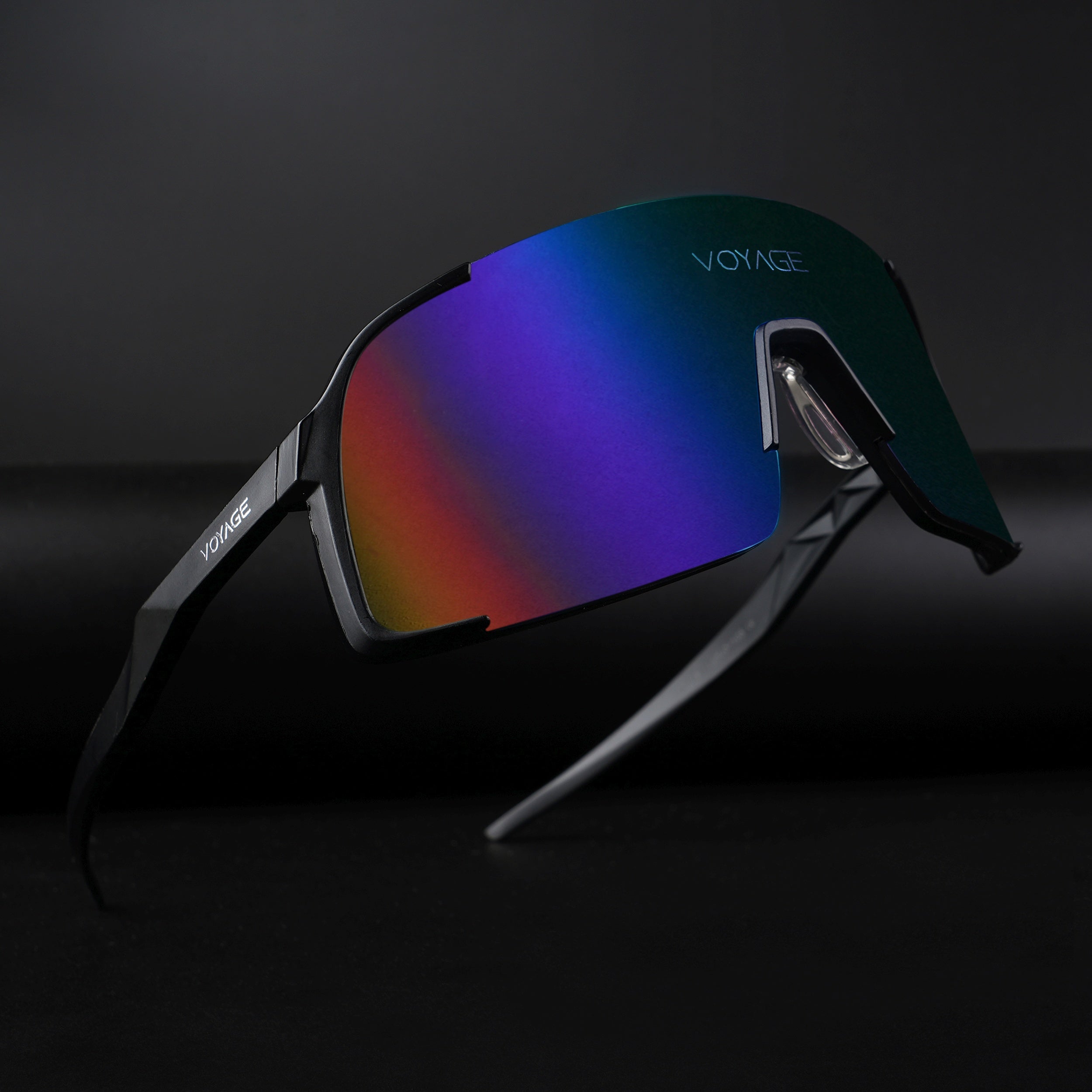 Drift Sunglasses (Multicolor Lens | Black Frame - MG5631)