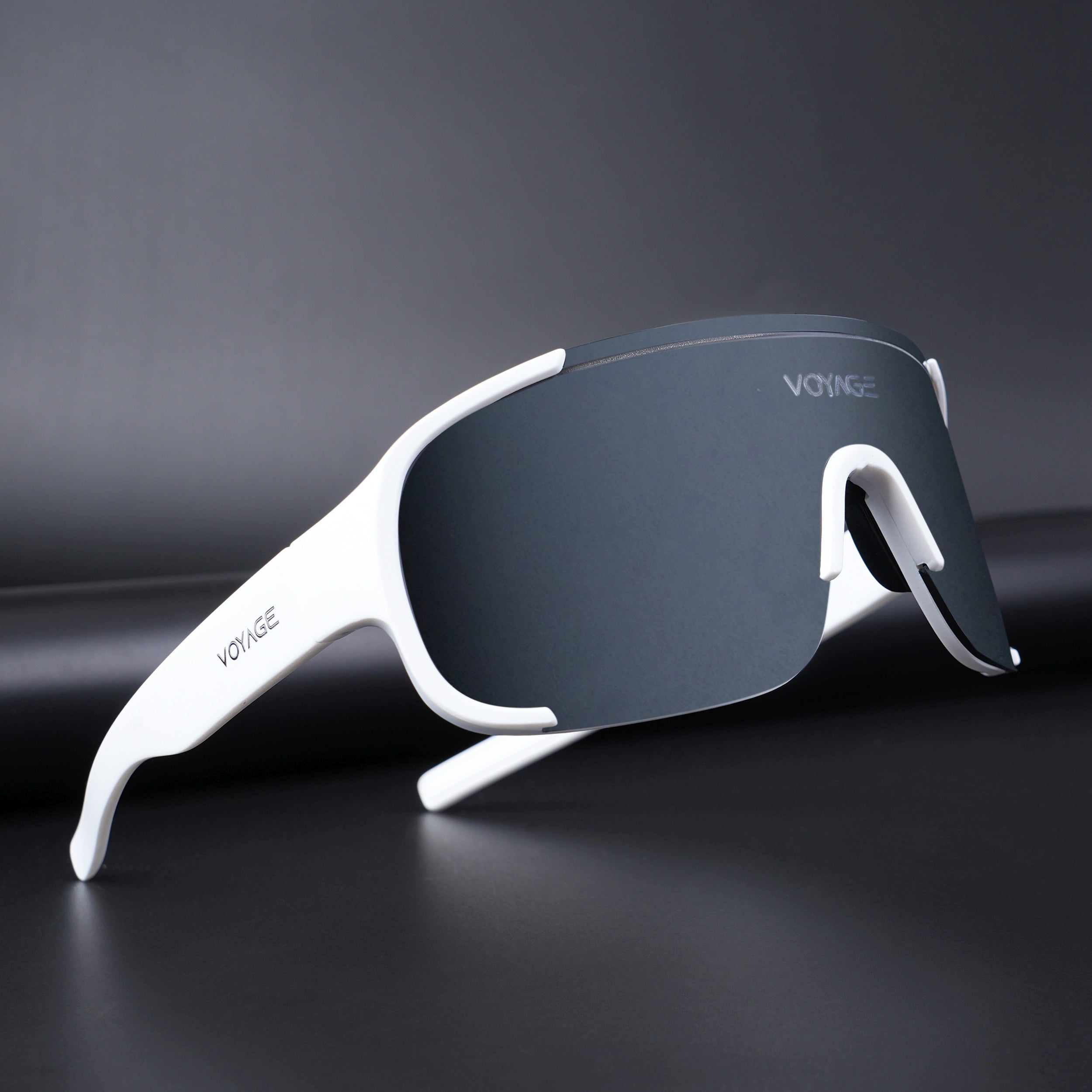 Drift Sunglasses (Grey Lens | White Frame - MG5514)