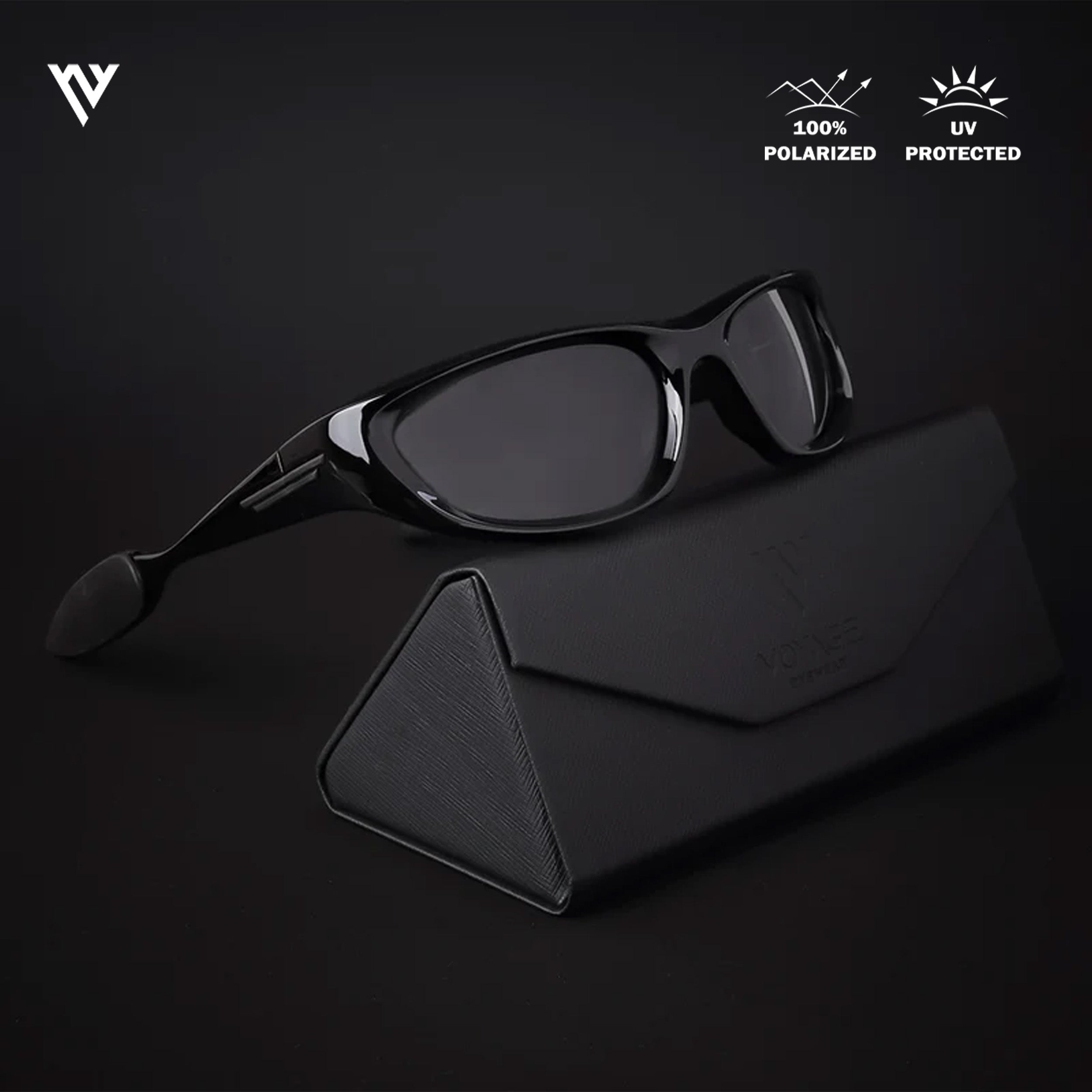 Echelon | Black Polarized Sunglasses - PMG4020