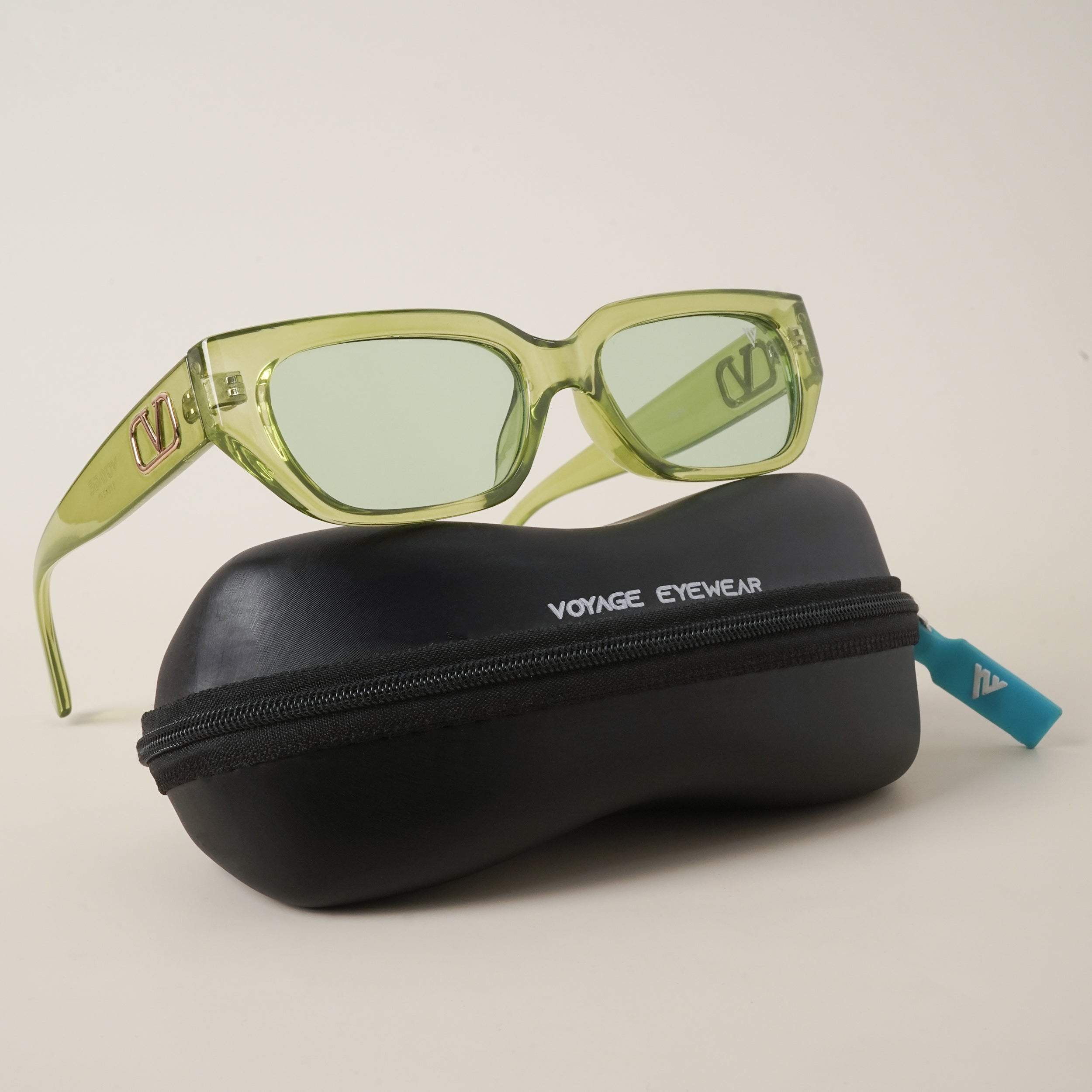 Voyage Green Rectangle Sunglasses - MG3796