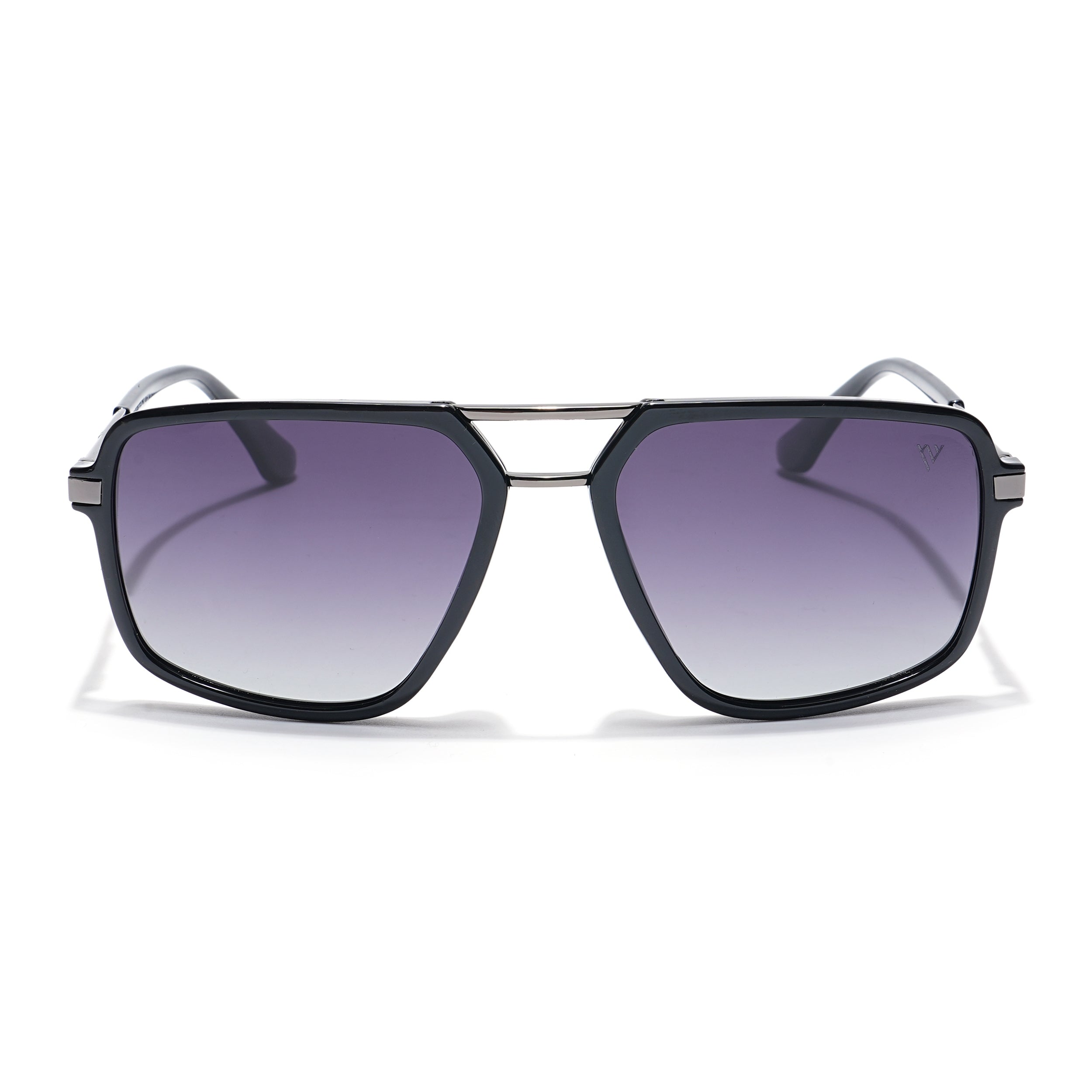 Voyage Select Wayfarer Sunglasses (Grey & Clear Lens | Shine Black Frame - SLPMG6209)