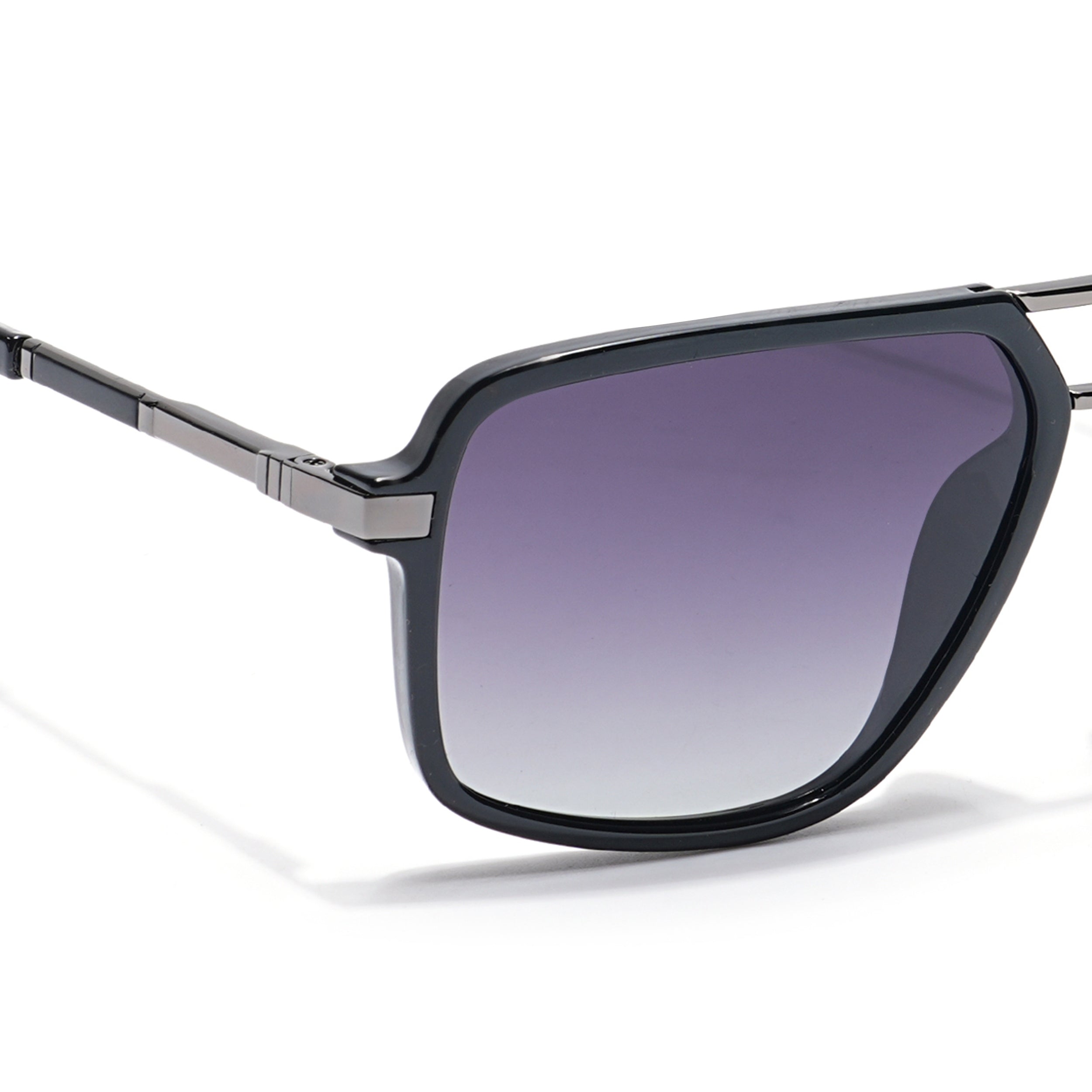 Voyage Select Wayfarer Sunglasses (Grey & Clear Lens | Shine Black Frame - SLPMG6209)
