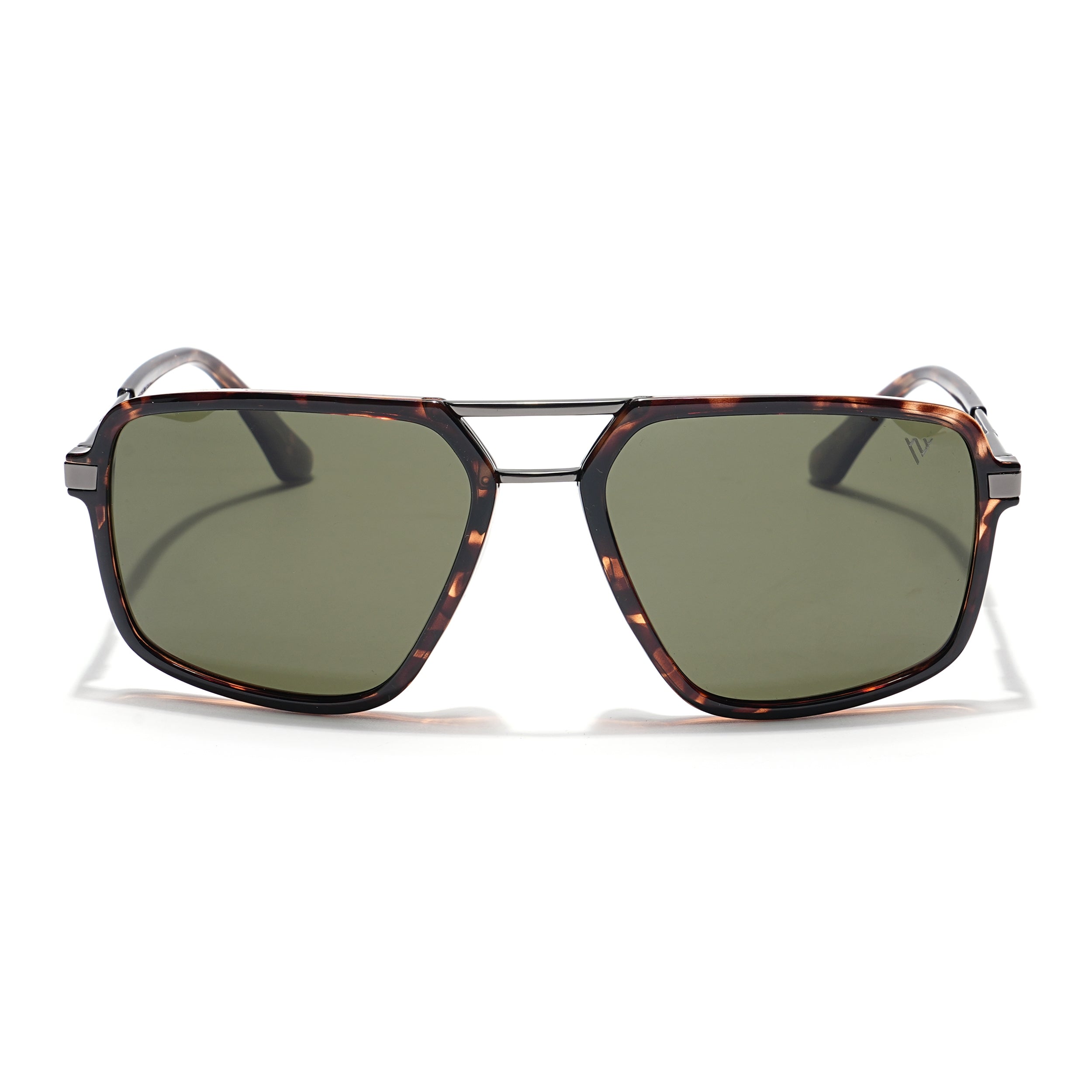 Voyage Select Wayfarer Sunglasses (Green Lens | Demi Brown Frame - SLPMG6211)
