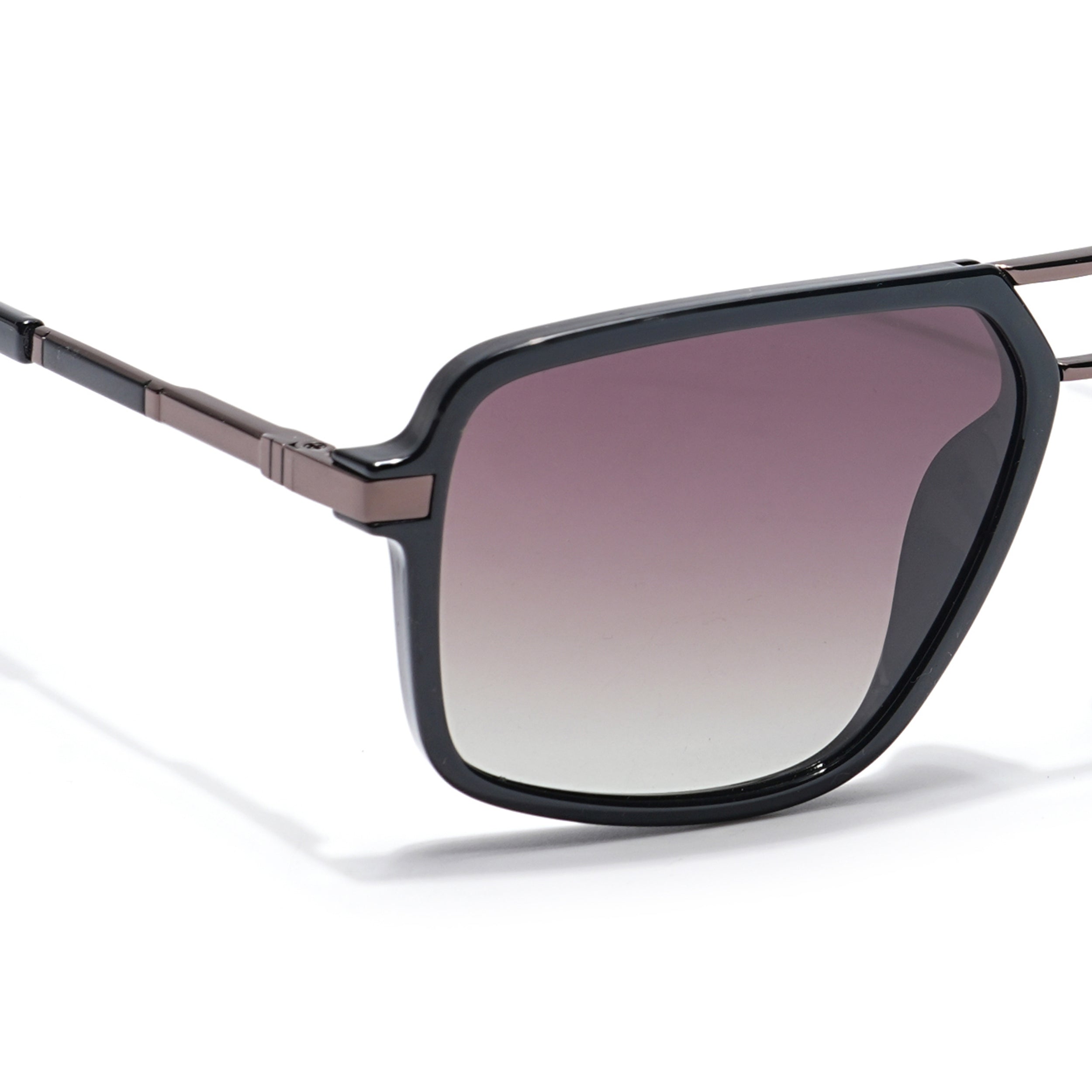 Voyage Select Wayfarer Sunglasses (Brown & Clear Lens | Shine Black Frame - SLPMG6213)