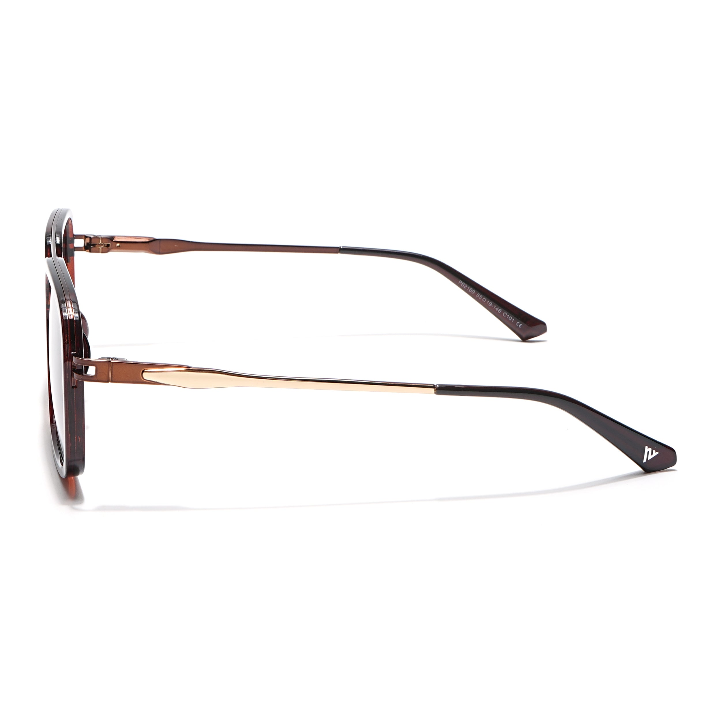 Voyage Select Wayfarer Sunglasses (Brown & Clear Lens | Brown Frame - SLPMG6300)