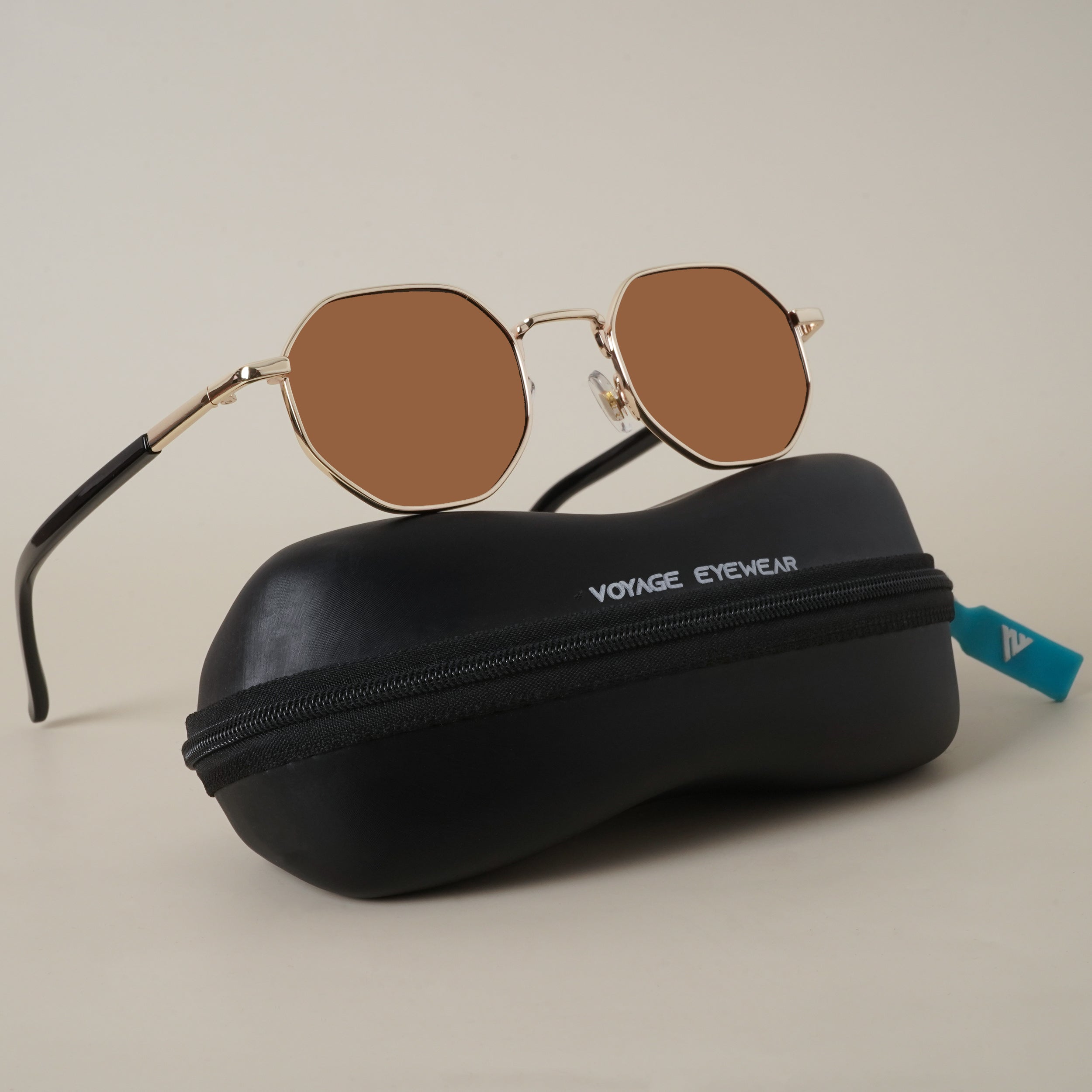 Voyage Brown Geometric Sunglasses MG3772