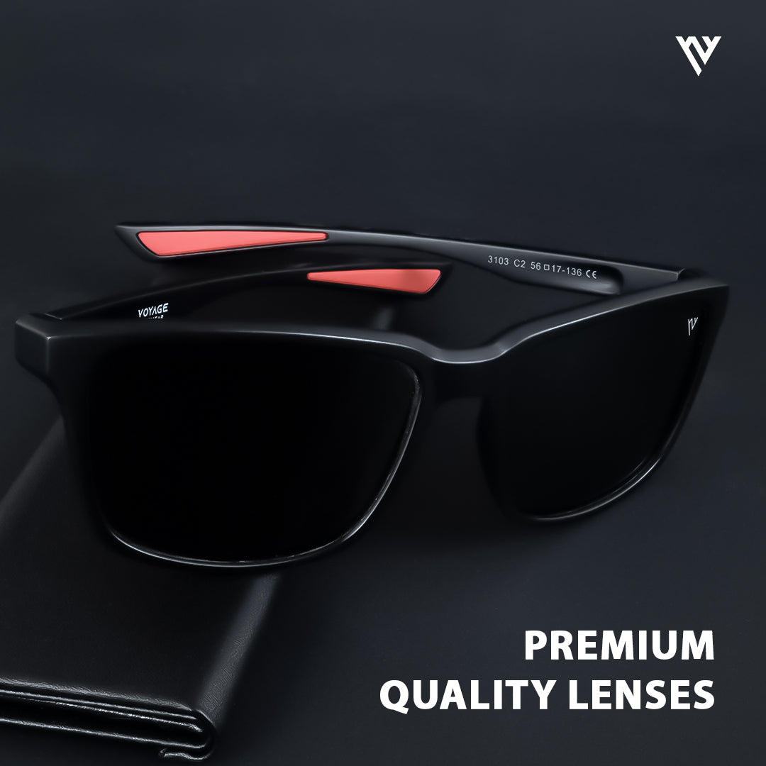 Terra | Wayfarer Matt Black Polarized Wayfarer Sunglasses - PMG3963