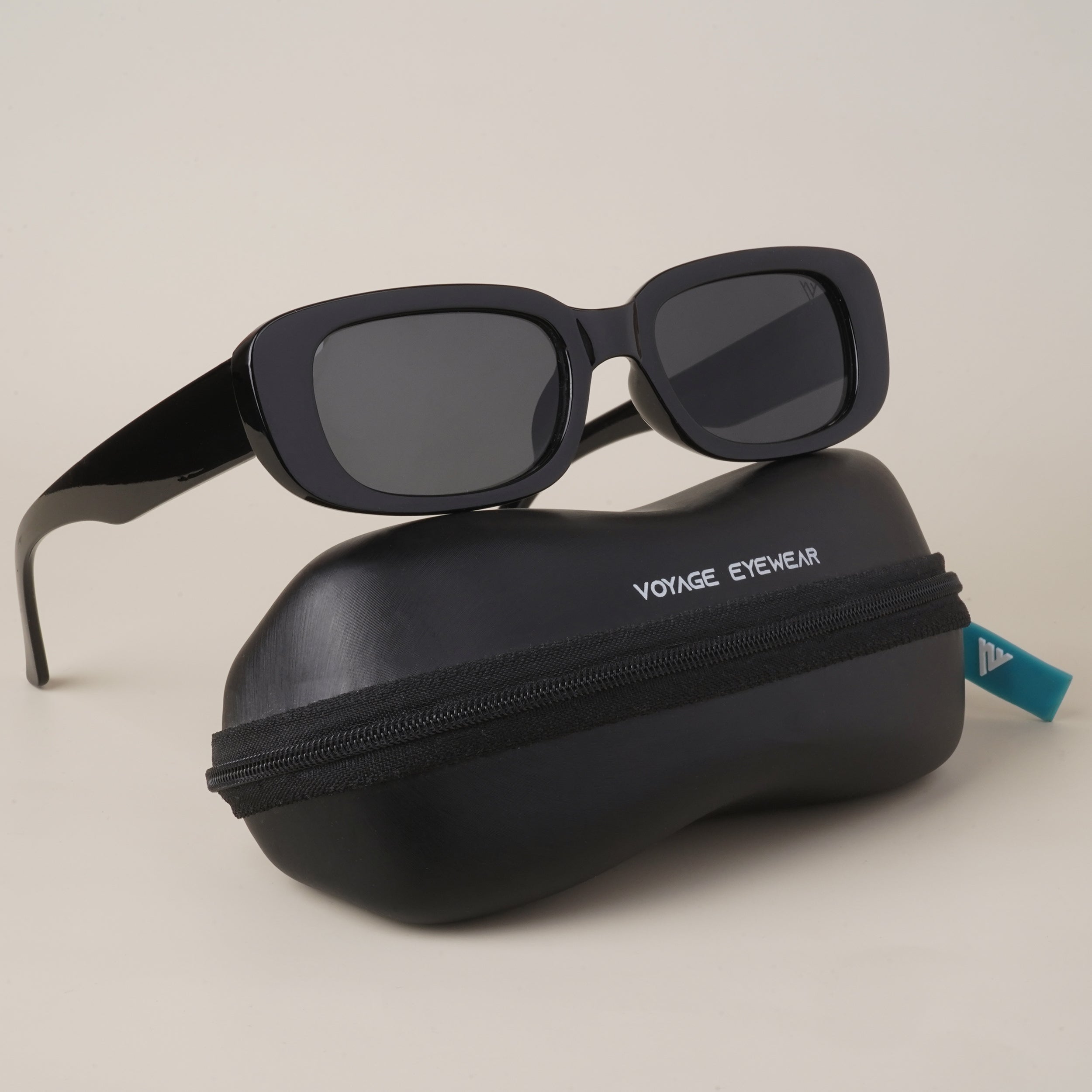 Voyage Black Oval Sunglasses (2235MG3834)