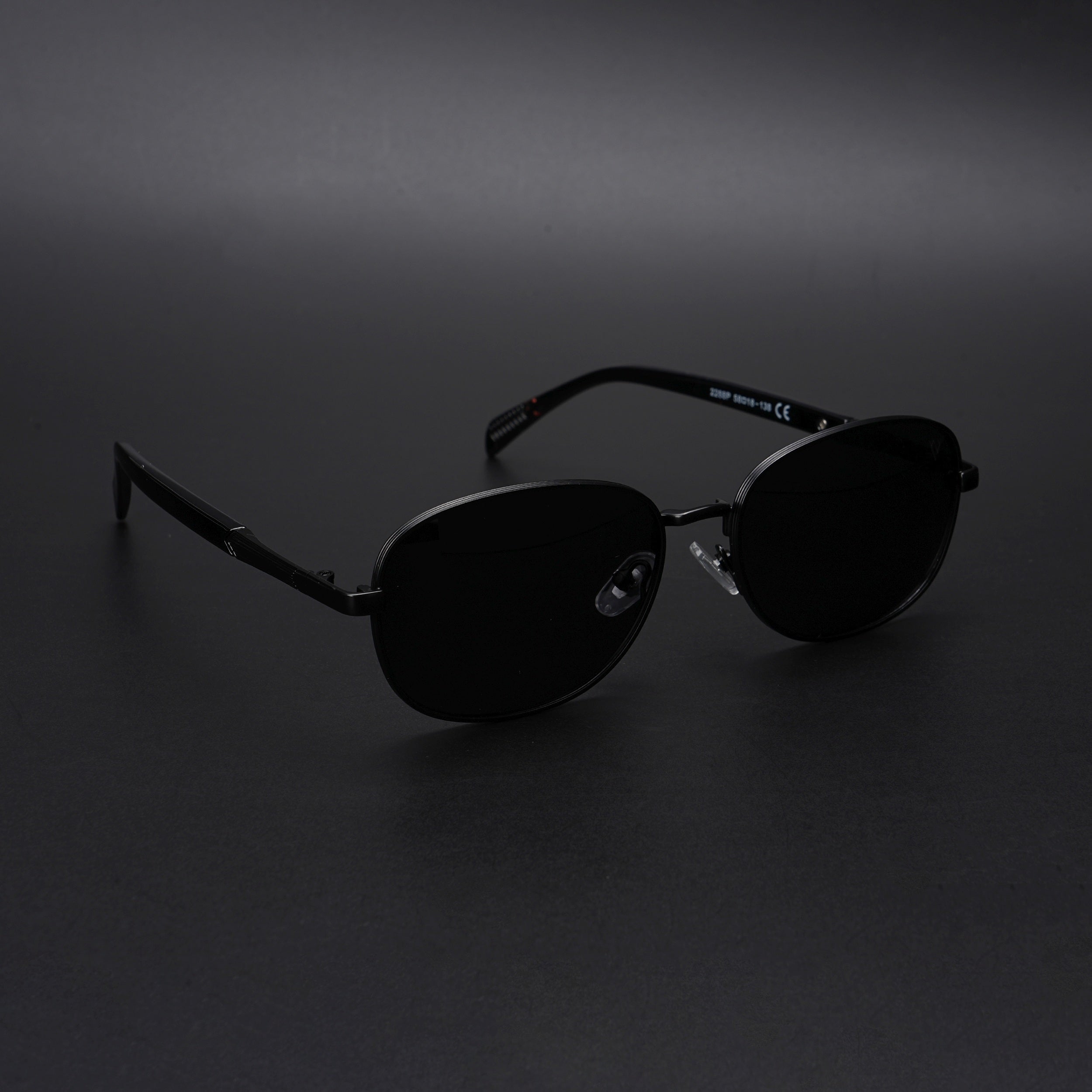 Dash | Black Polarized Unisex Sunglasses | Black Lens - PMG5847